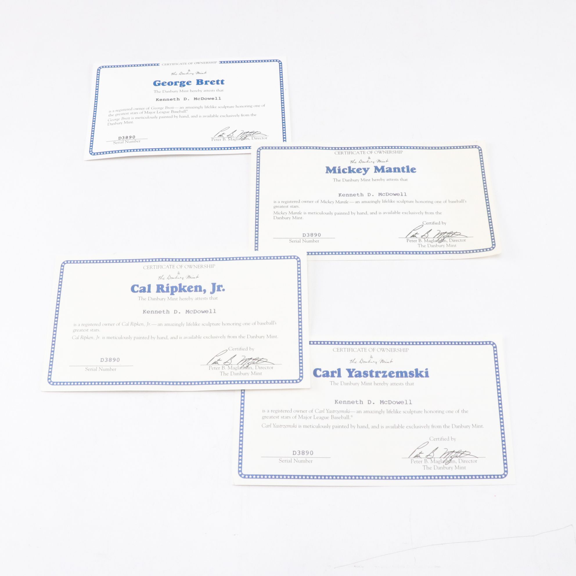 Danbury Mint Mickey Mantle, Cal Ripken Jr. & Other MLB Statues