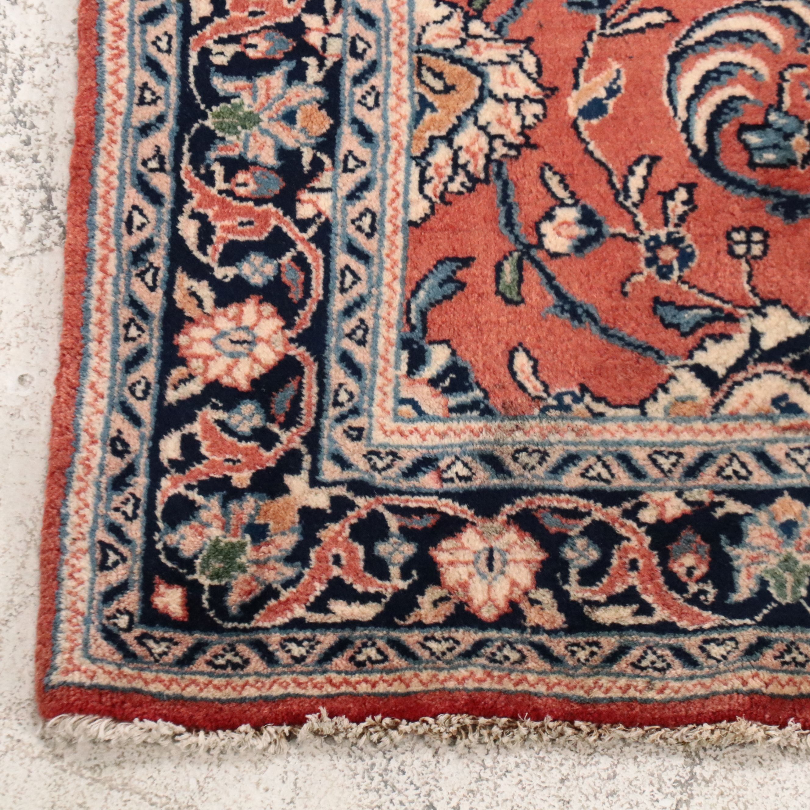 3'10 x 13'11 Hand-Knotted Persian Lilihan Carpet Runner Long Rug