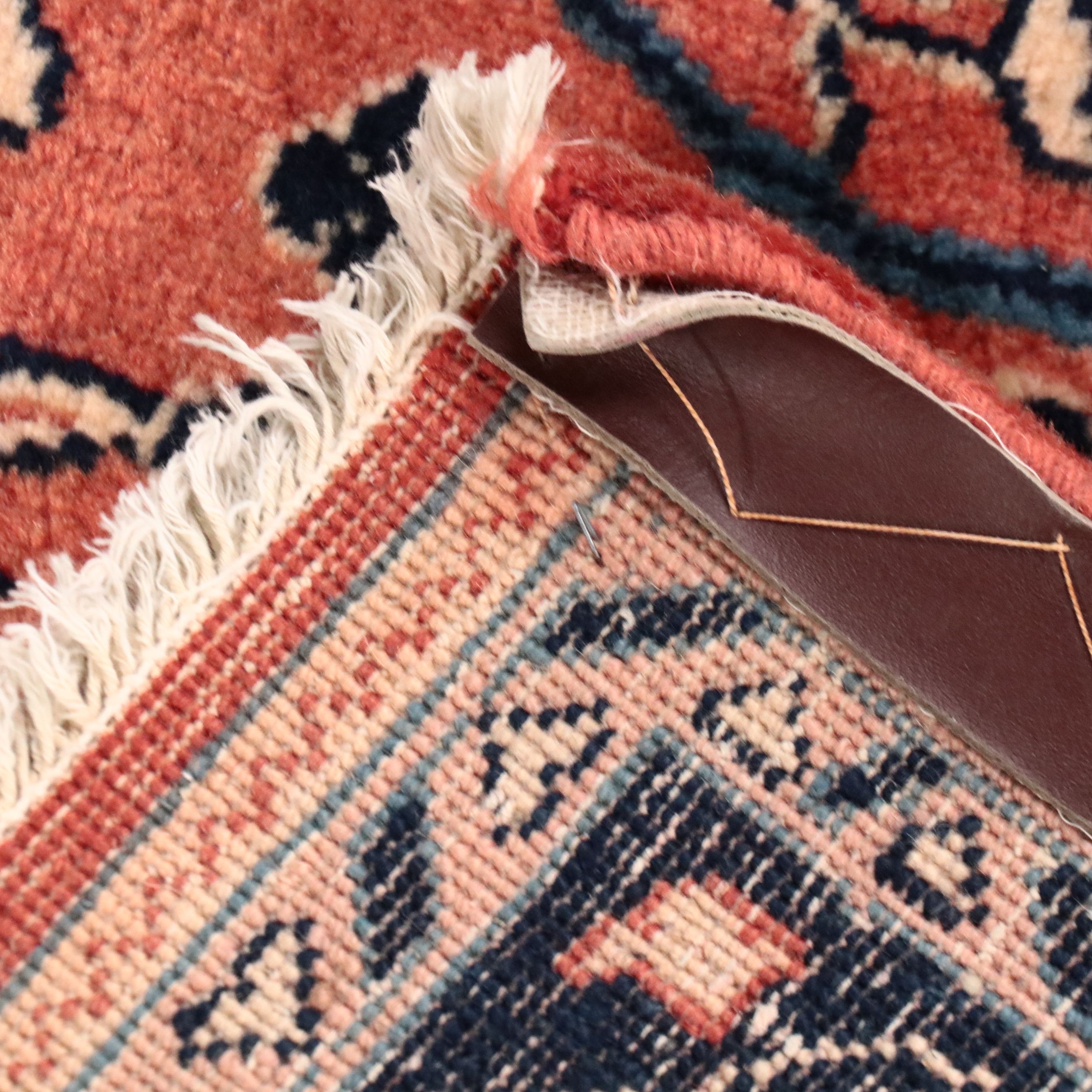 3'10 x 13'11 Hand-Knotted Persian Lilihan Carpet Runner Long Rug