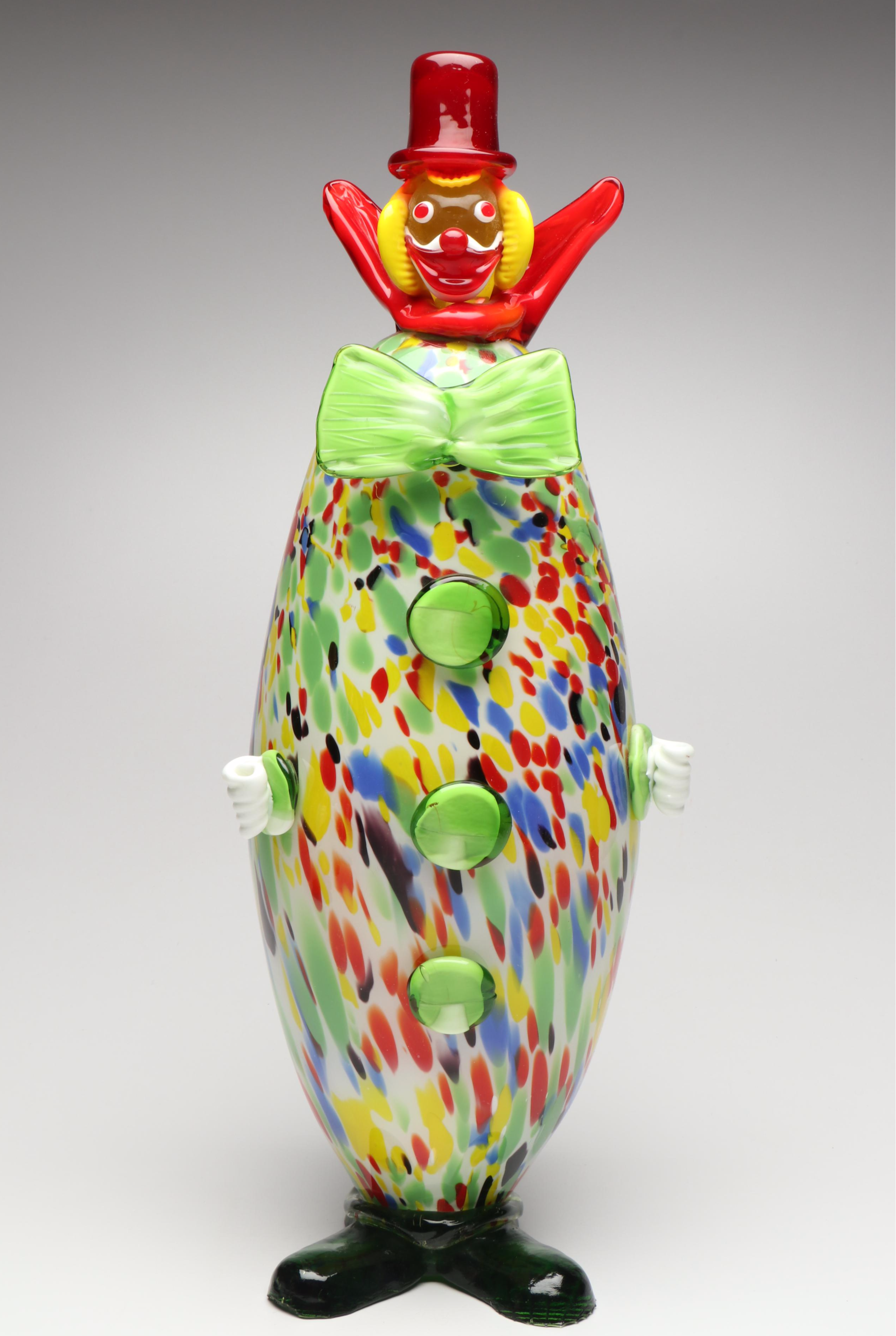 Murano Glass Clowns, Mid to Late 20th Century