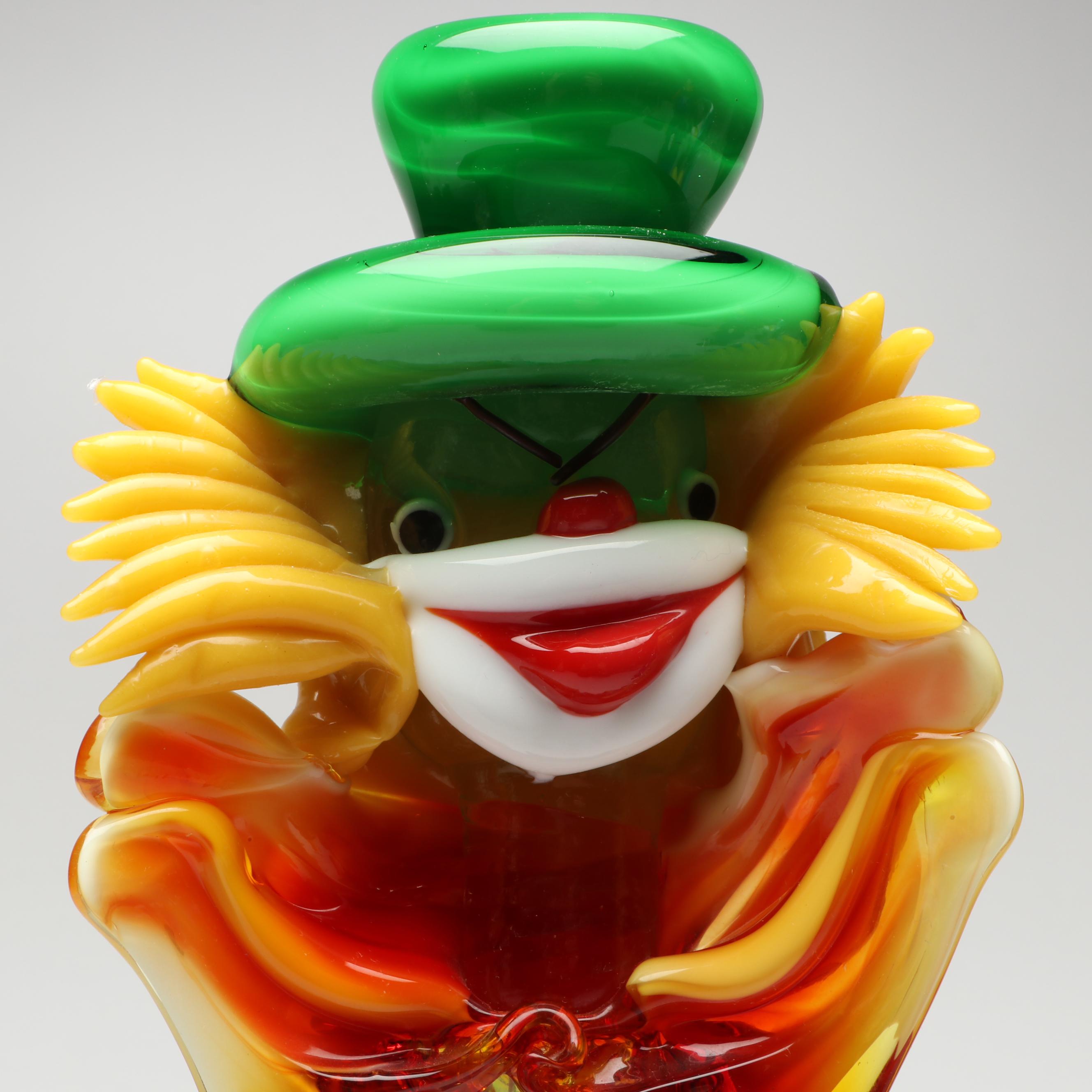 Murano Glass Clowns, Mid to Late 20th Century