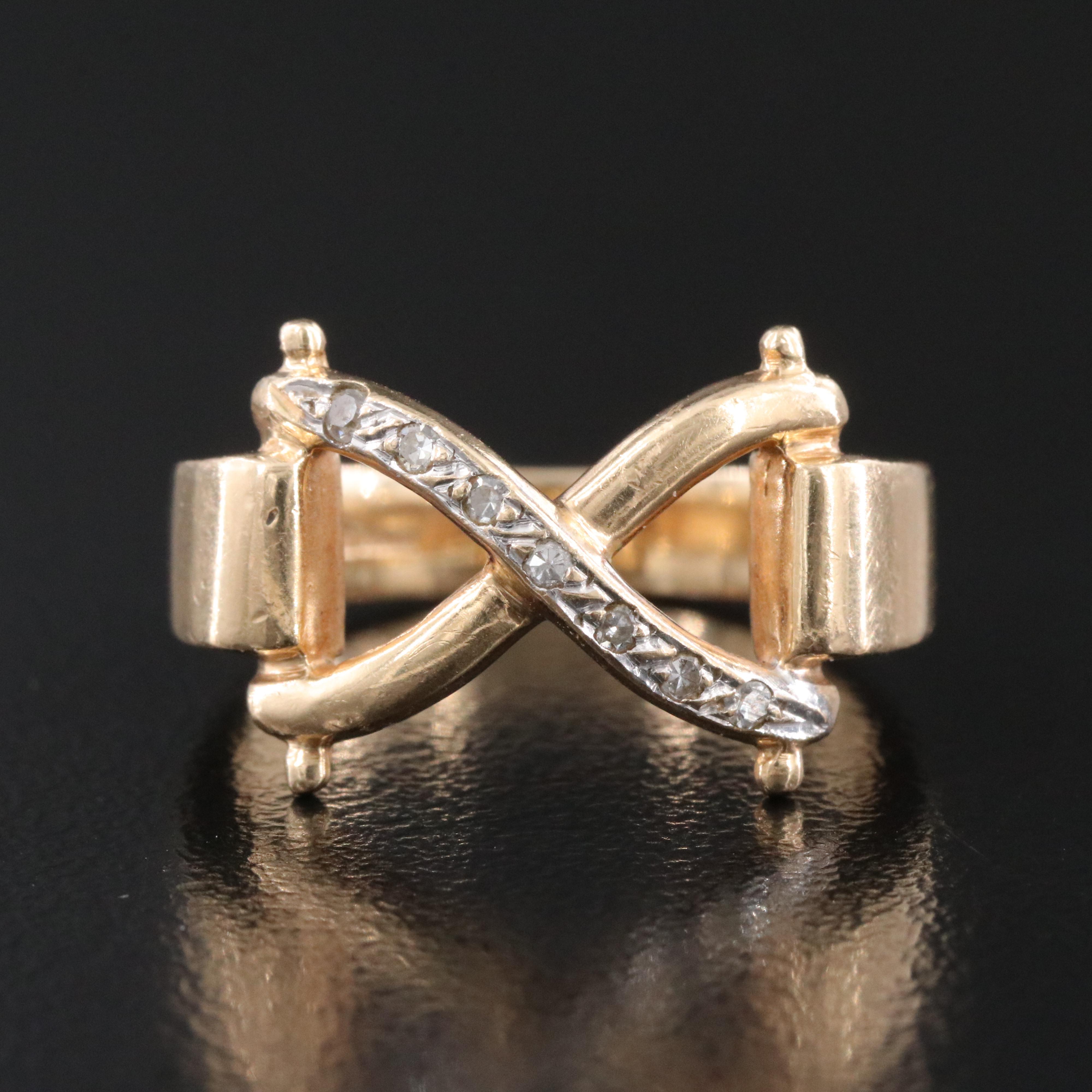 14K 0.07 CTW Diamond Ring