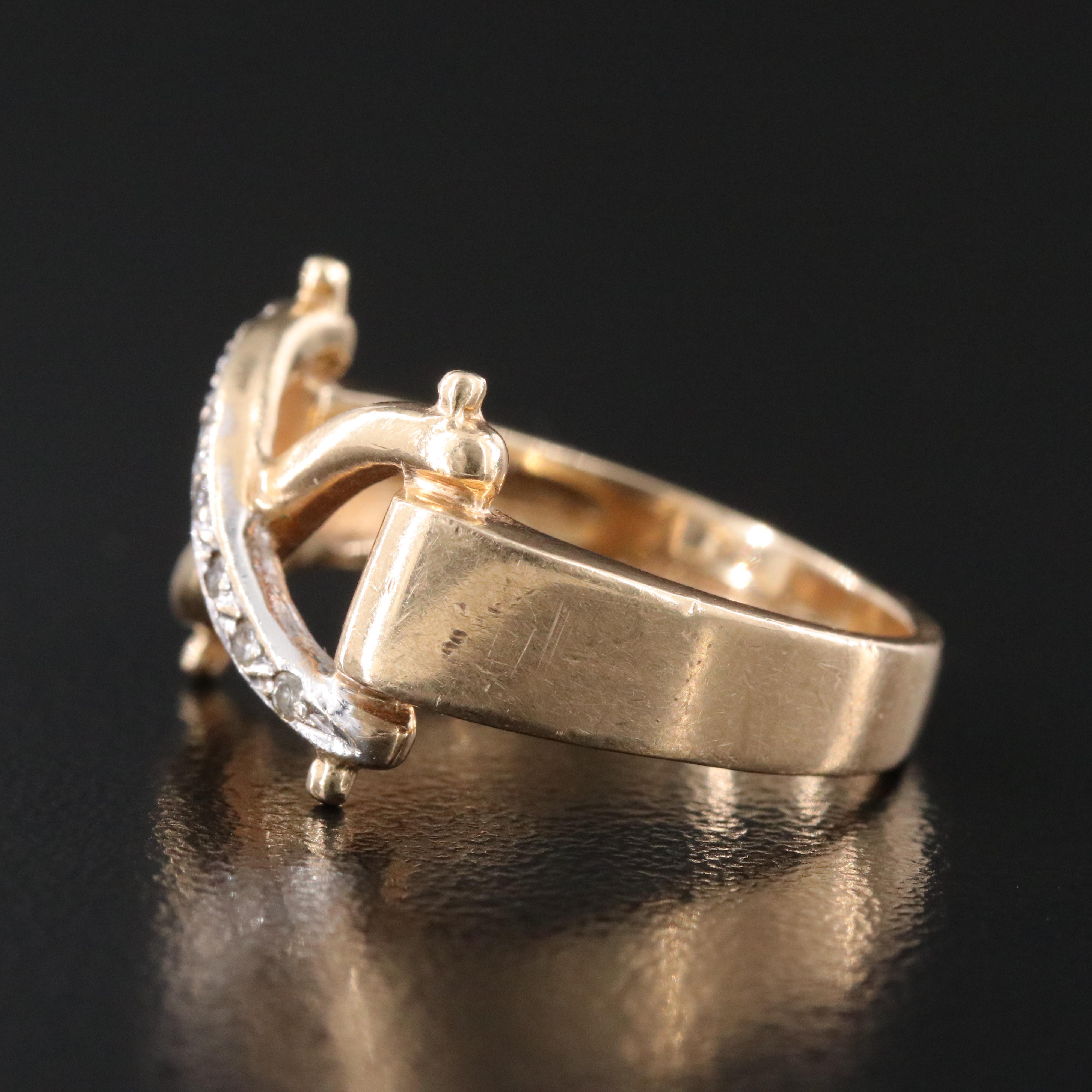 14K 0.07 CTW Diamond Ring