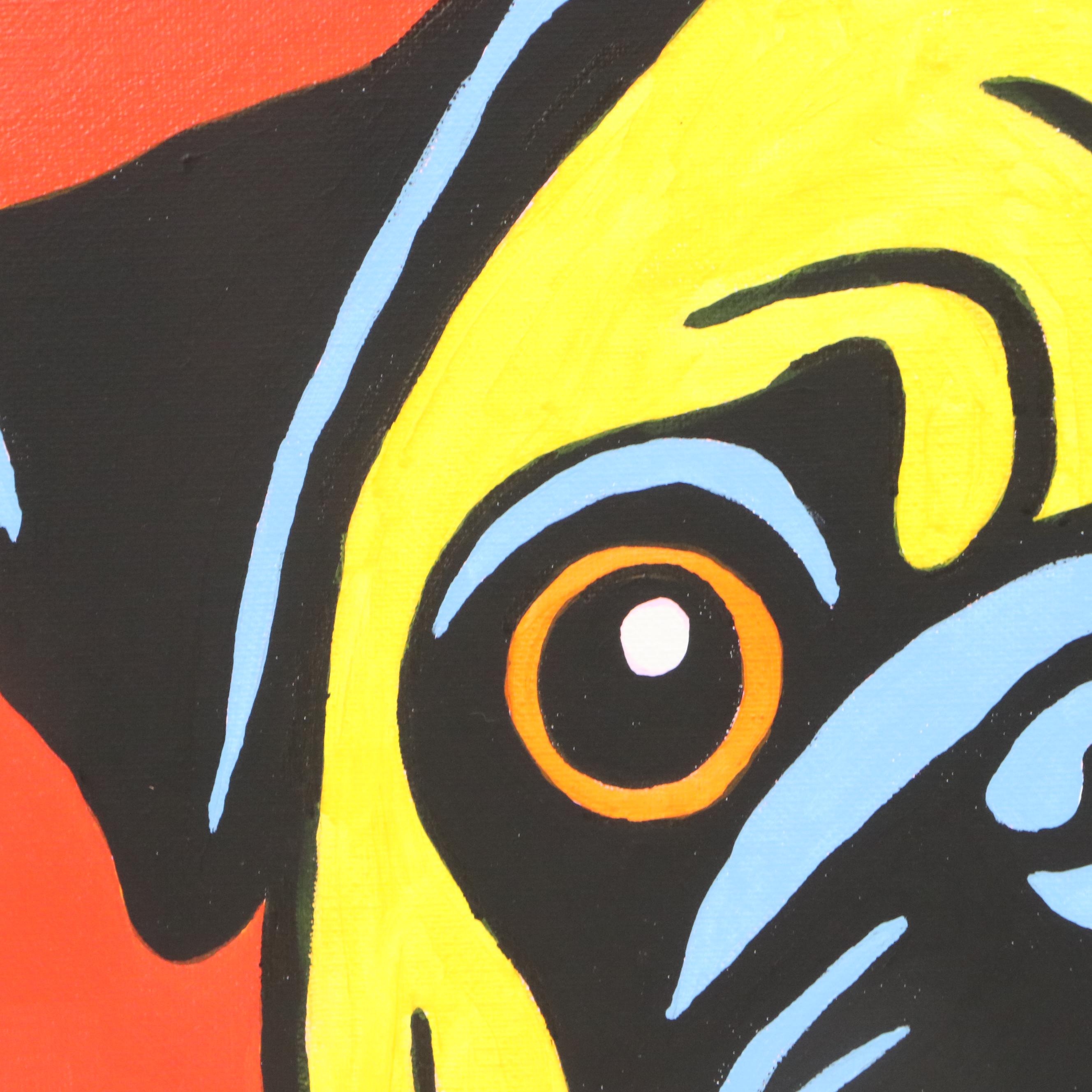 deSanto Acrylic Painting "Pugsy Malone," 2025