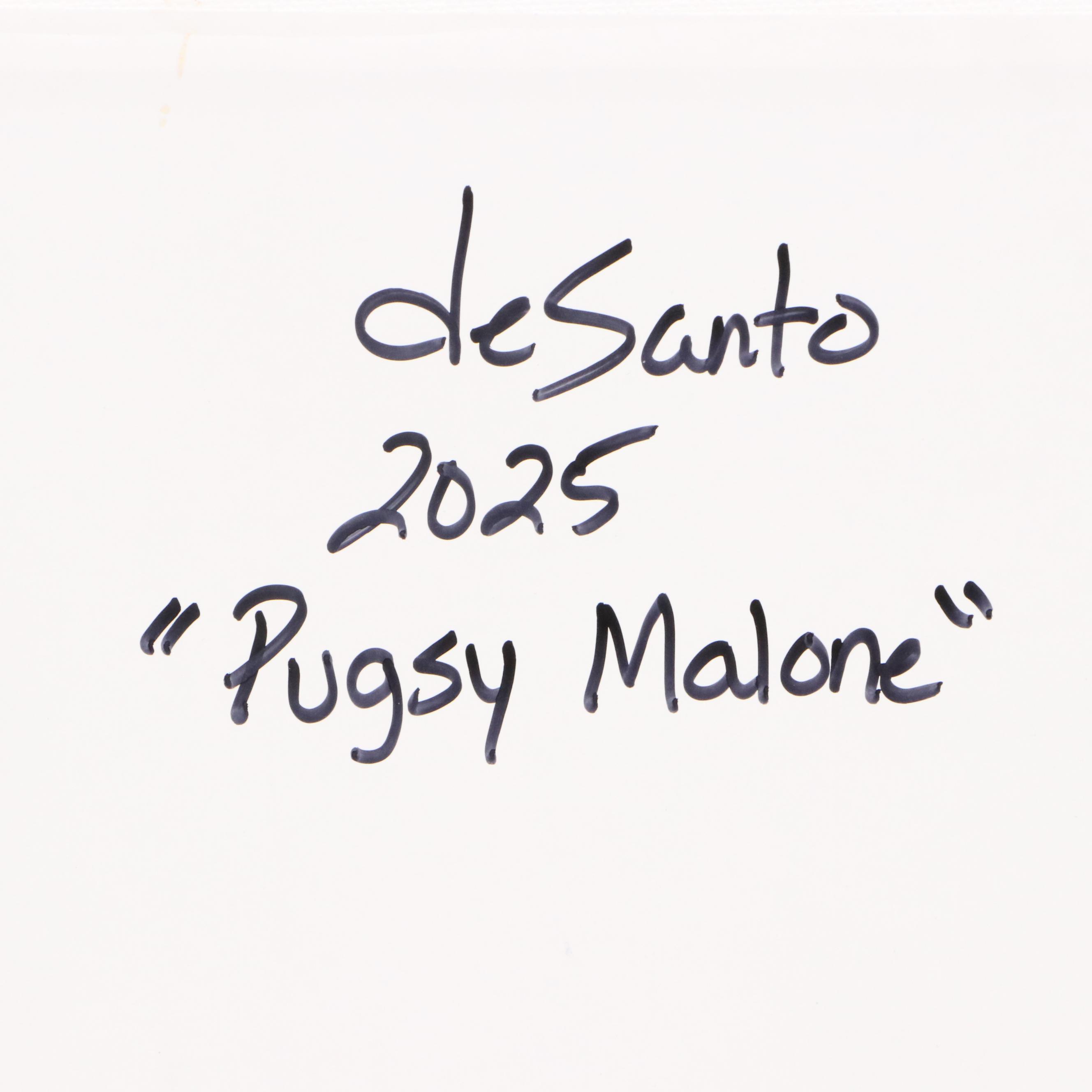 deSanto Acrylic Painting "Pugsy Malone," 2025