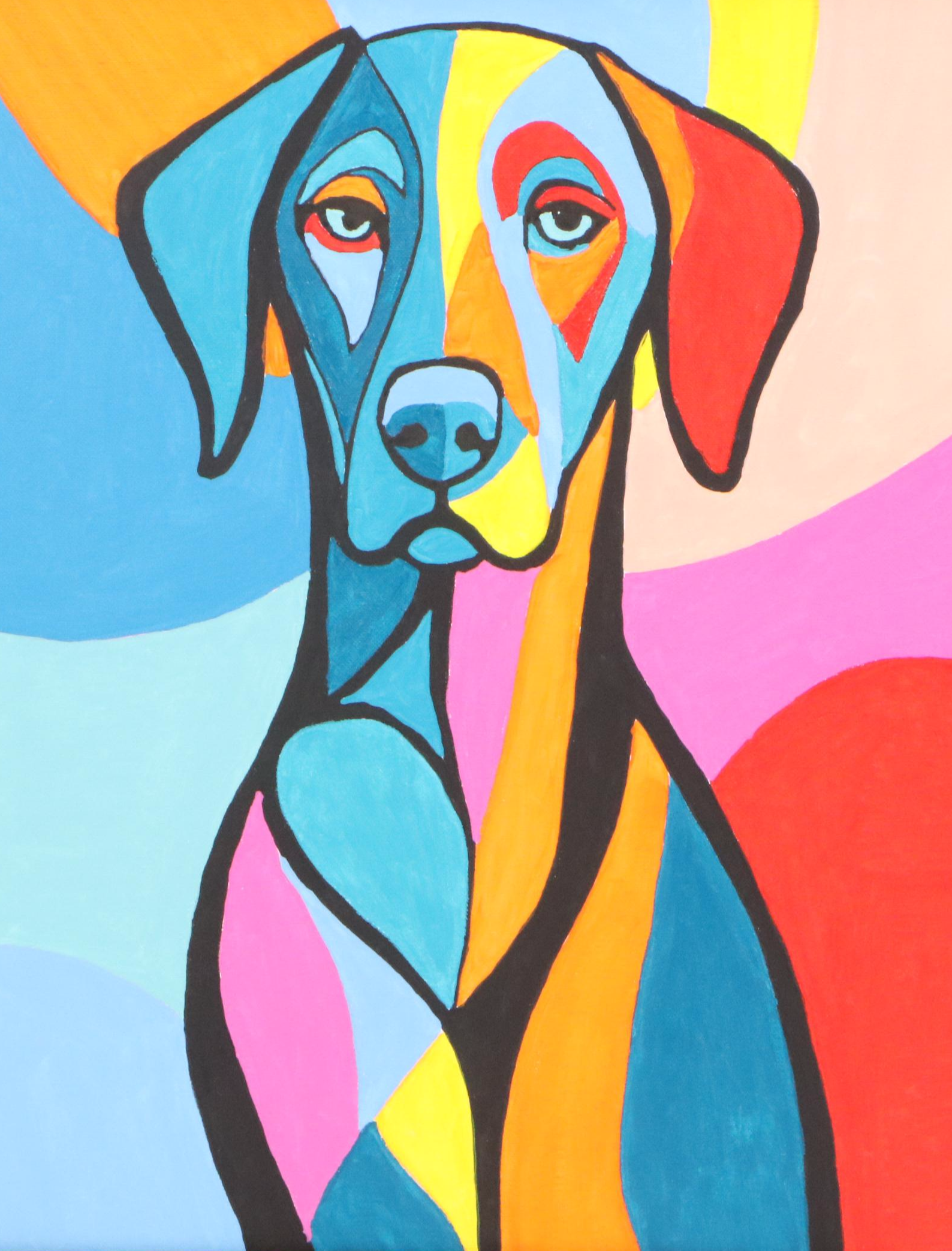 deSanto Acrylic Painting "Echohound," 2025