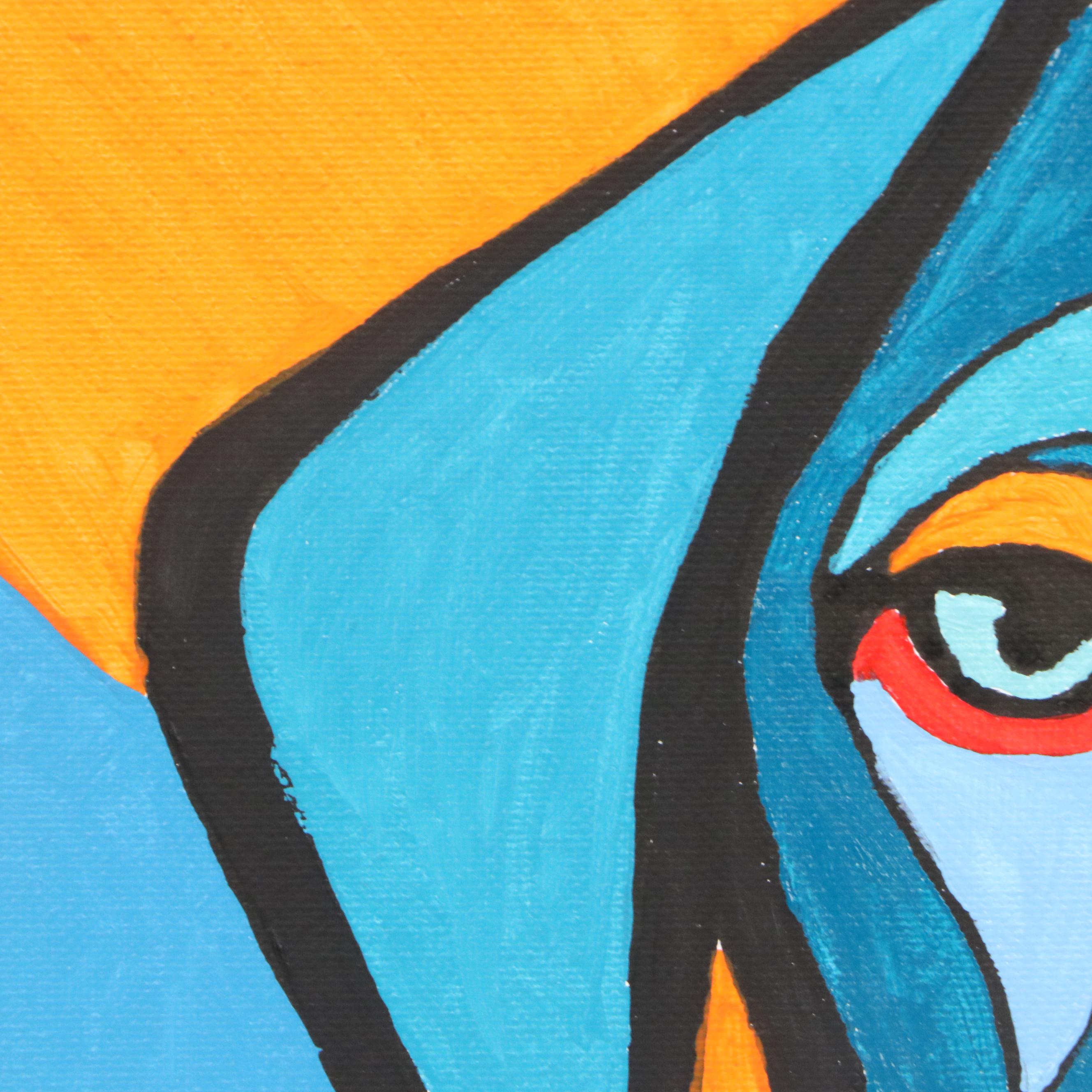 deSanto Acrylic Painting "Echohound," 2025