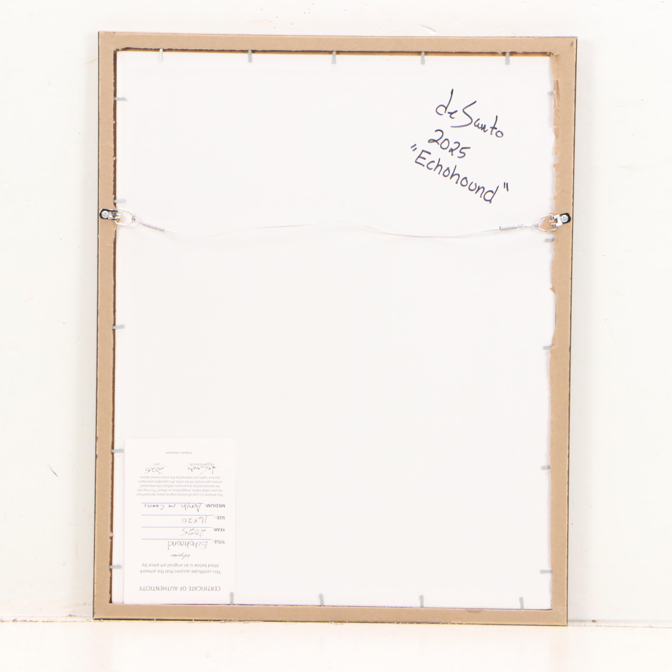 deSanto Acrylic Painting "Echohound," 2025