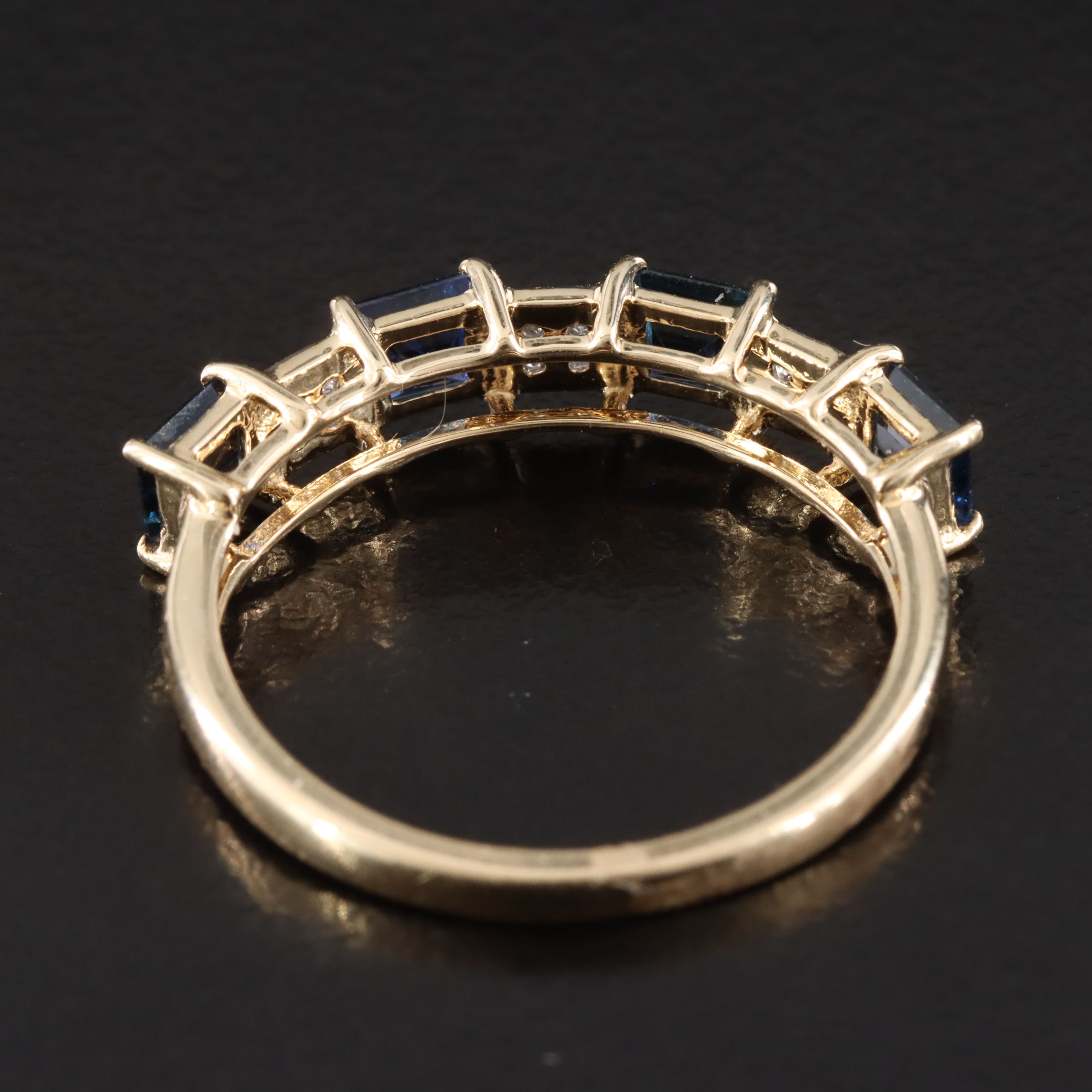 14K Sapphire and Diamond Ring