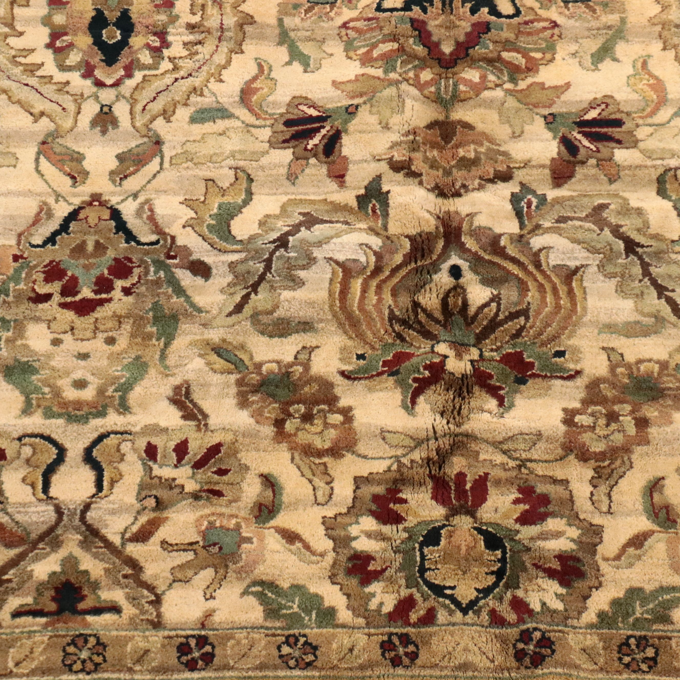 7'8 x 10'3 Hand-Knotted Turkish Oushak Area Rug