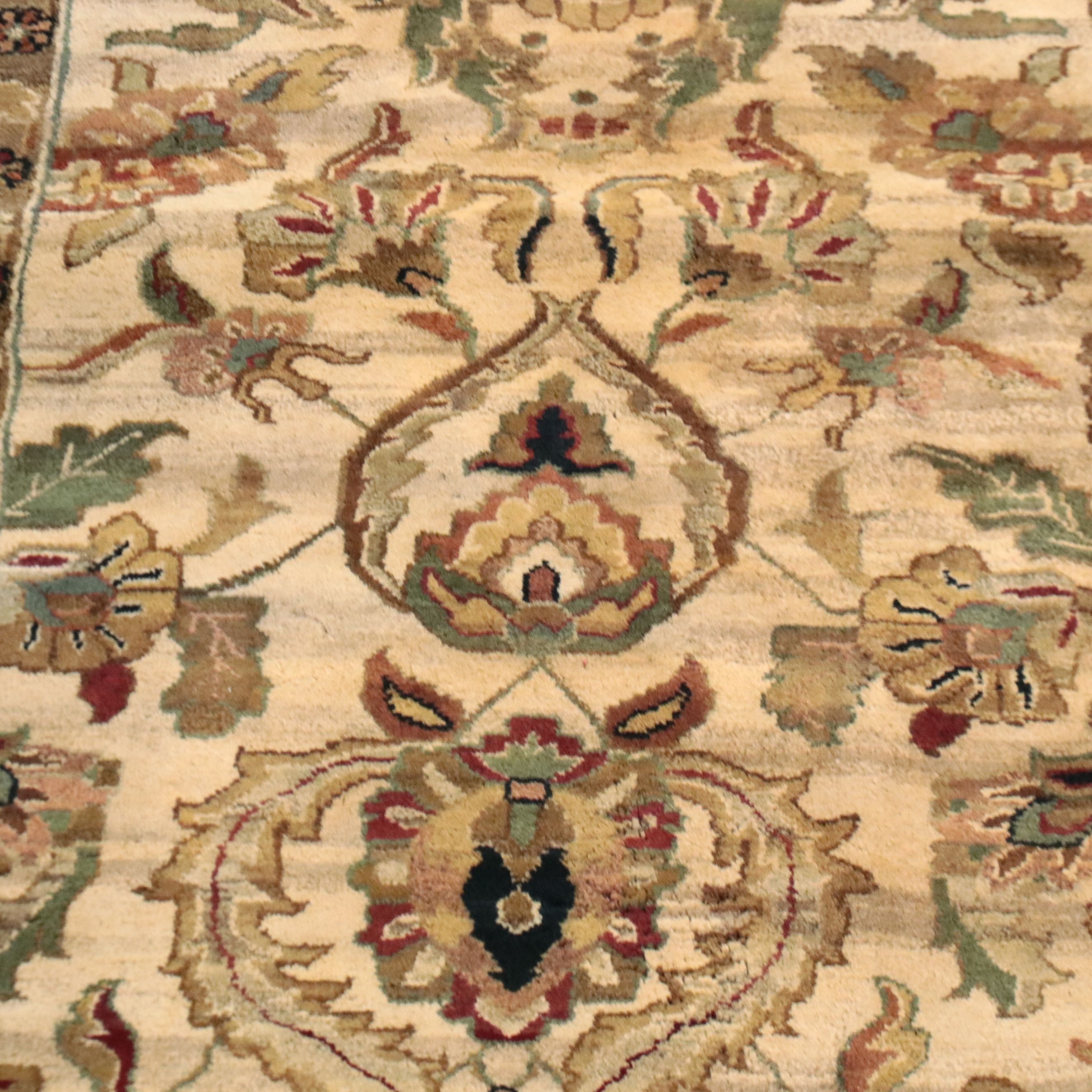 7'8 x 10'3 Hand-Knotted Turkish Oushak Area Rug