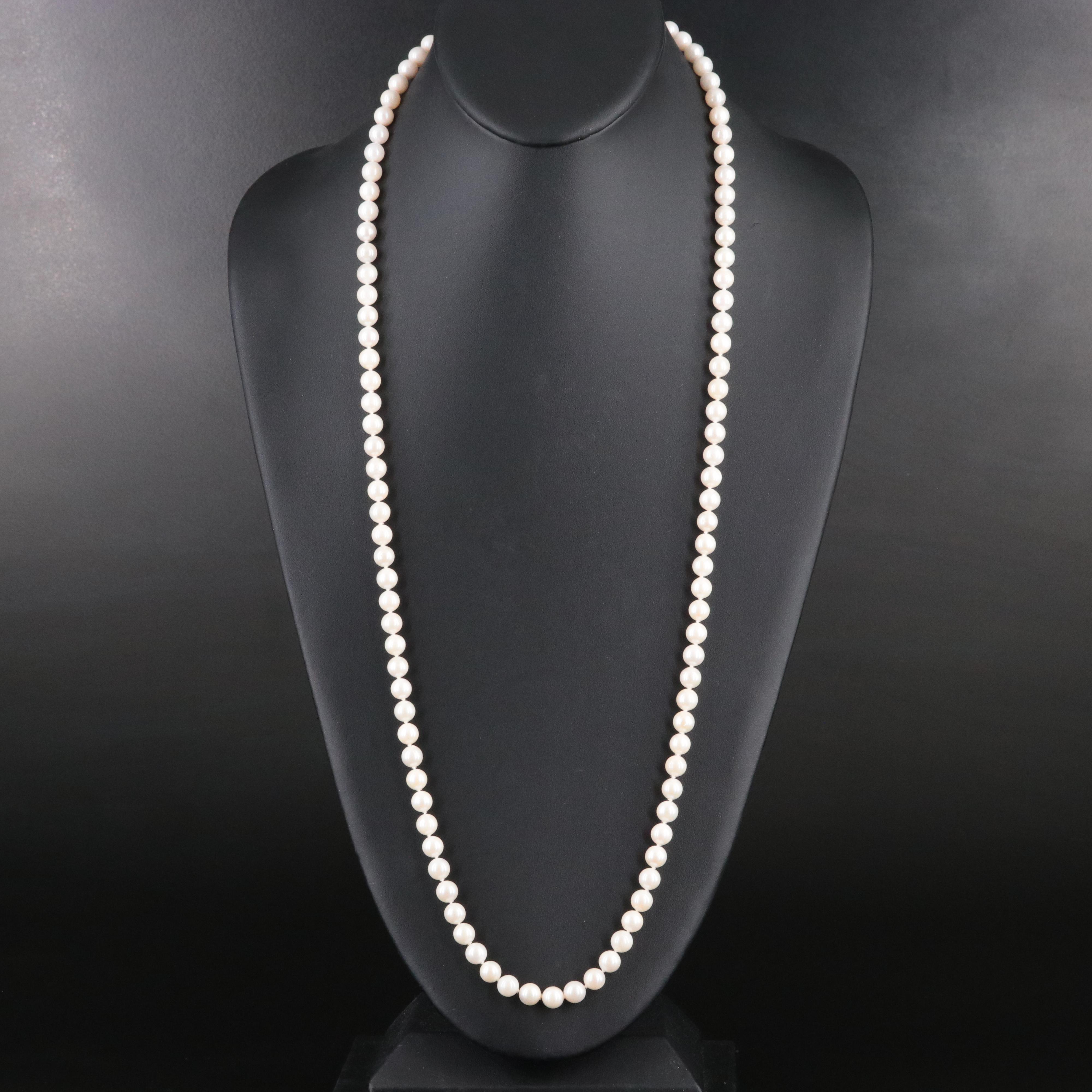 Pearl Necklace with 14K Clasp