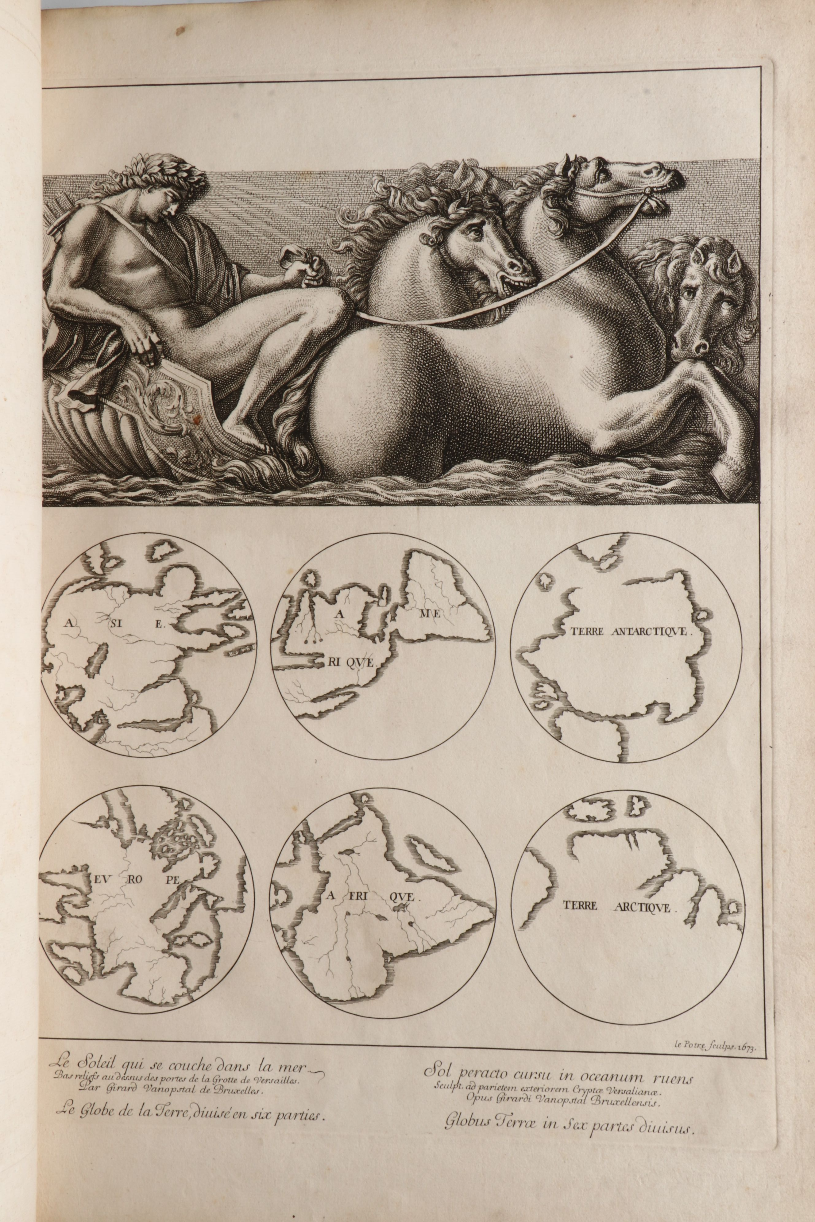"Description de la grotte de Versailles" Folio by André Félibien, 1679