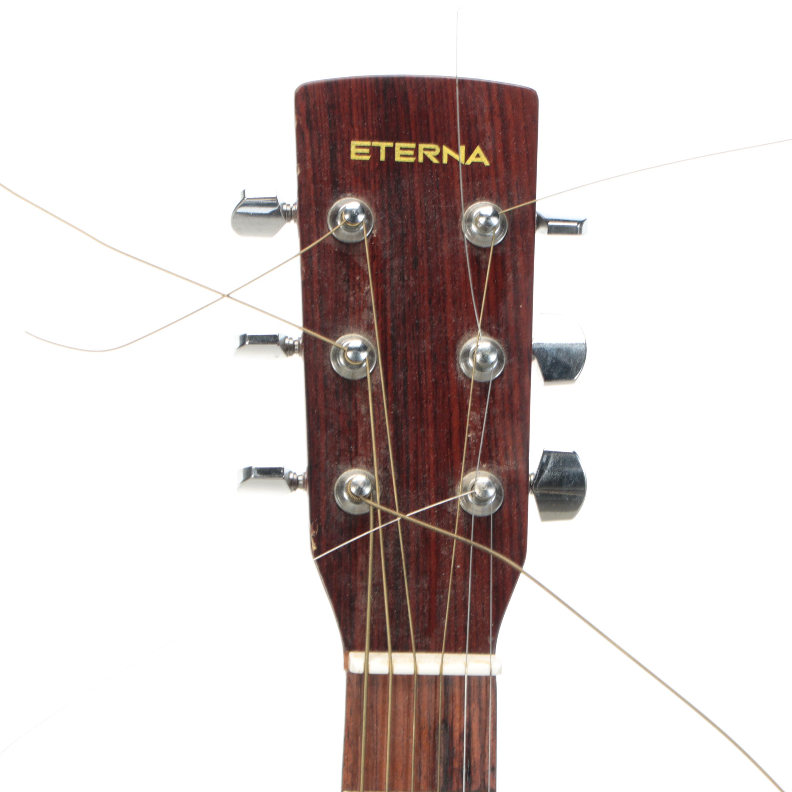 Eterna EF-21 Spruce Top Acoustic Guitar with Tolex Case, Late 20th Century