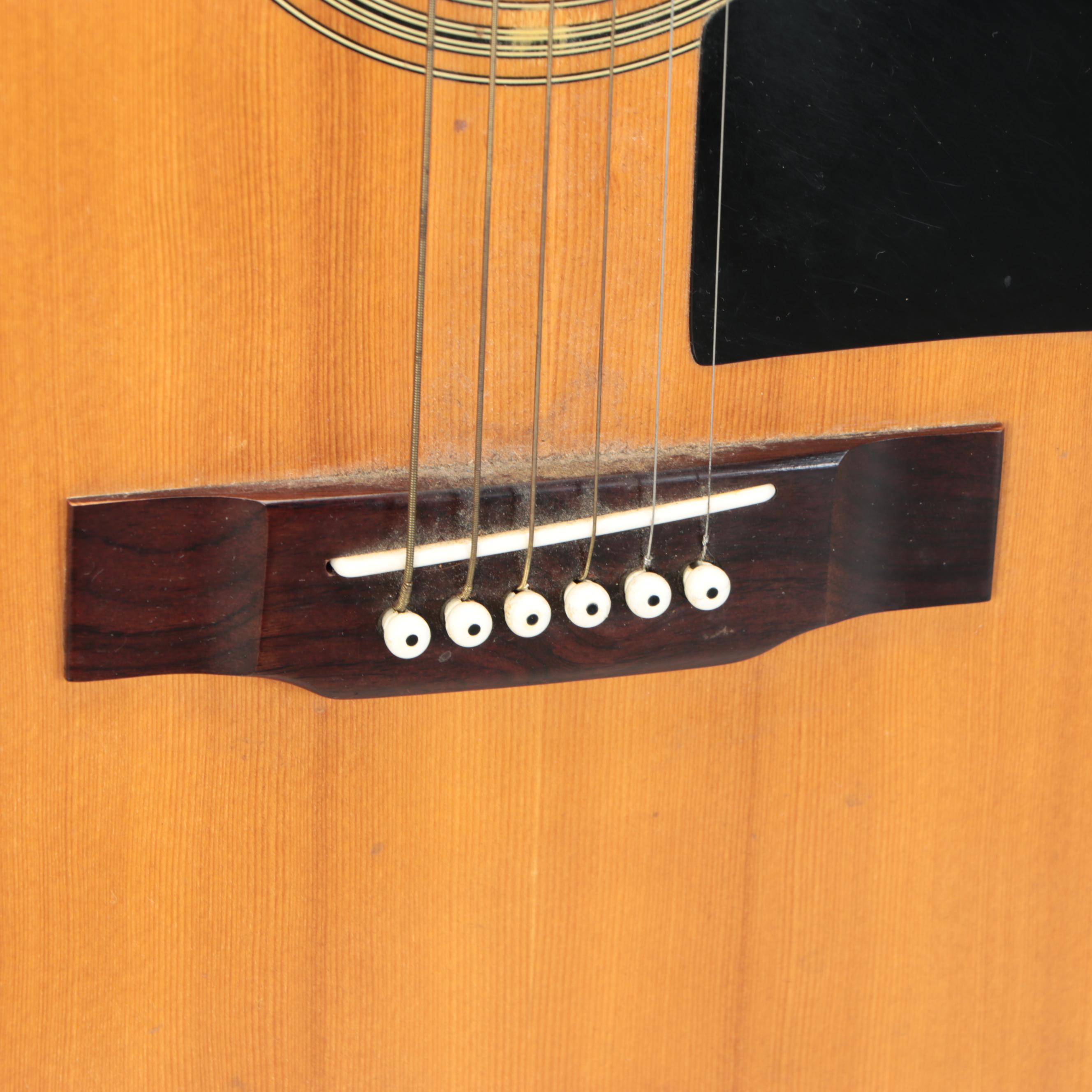 Eterna EF-21 Spruce Top Acoustic Guitar with Tolex Case, Late 20th Century