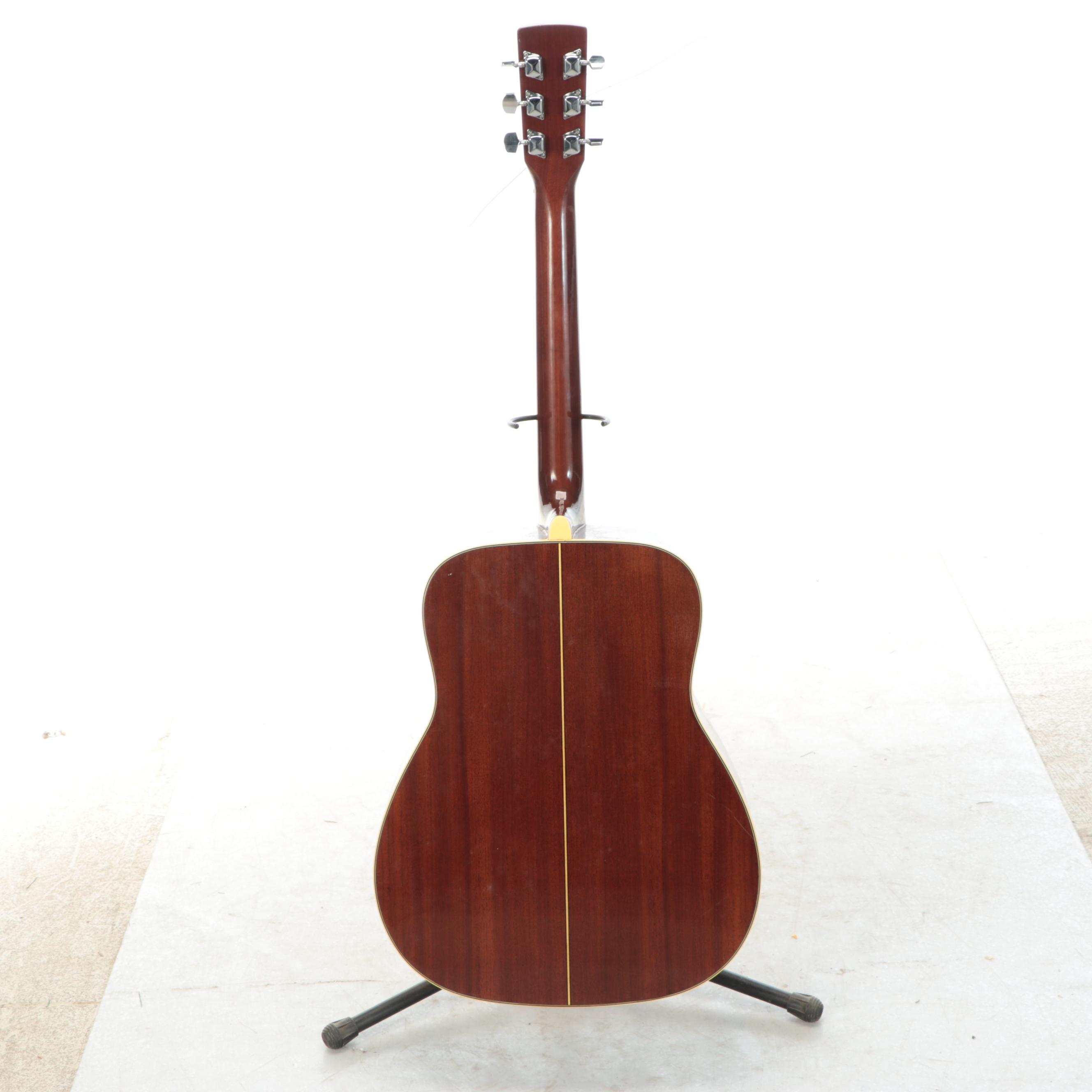 Eterna EF-21 Spruce Top Acoustic Guitar with Tolex Case, Late 20th Century