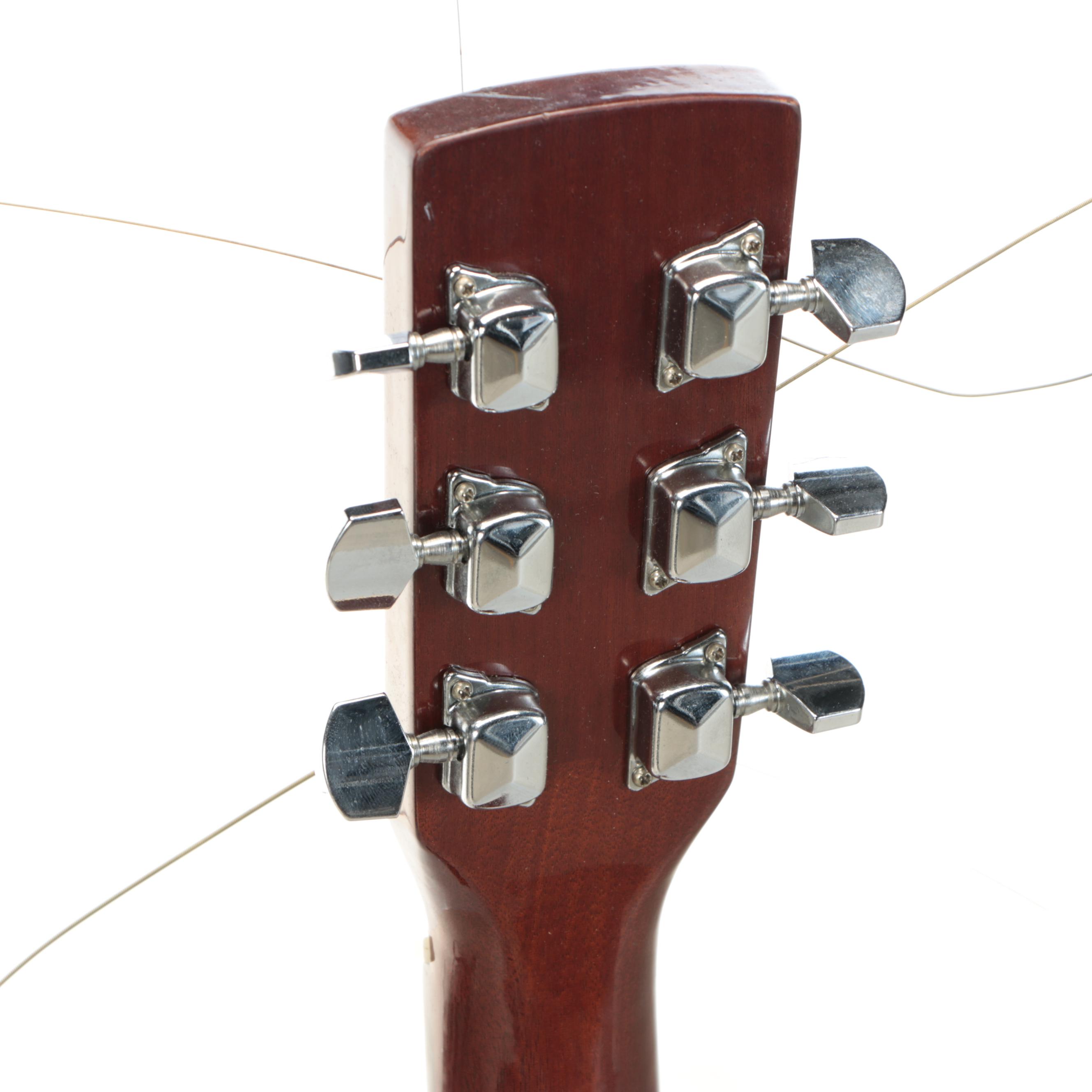 Eterna EF-21 Spruce Top Acoustic Guitar with Tolex Case, Late 20th Century