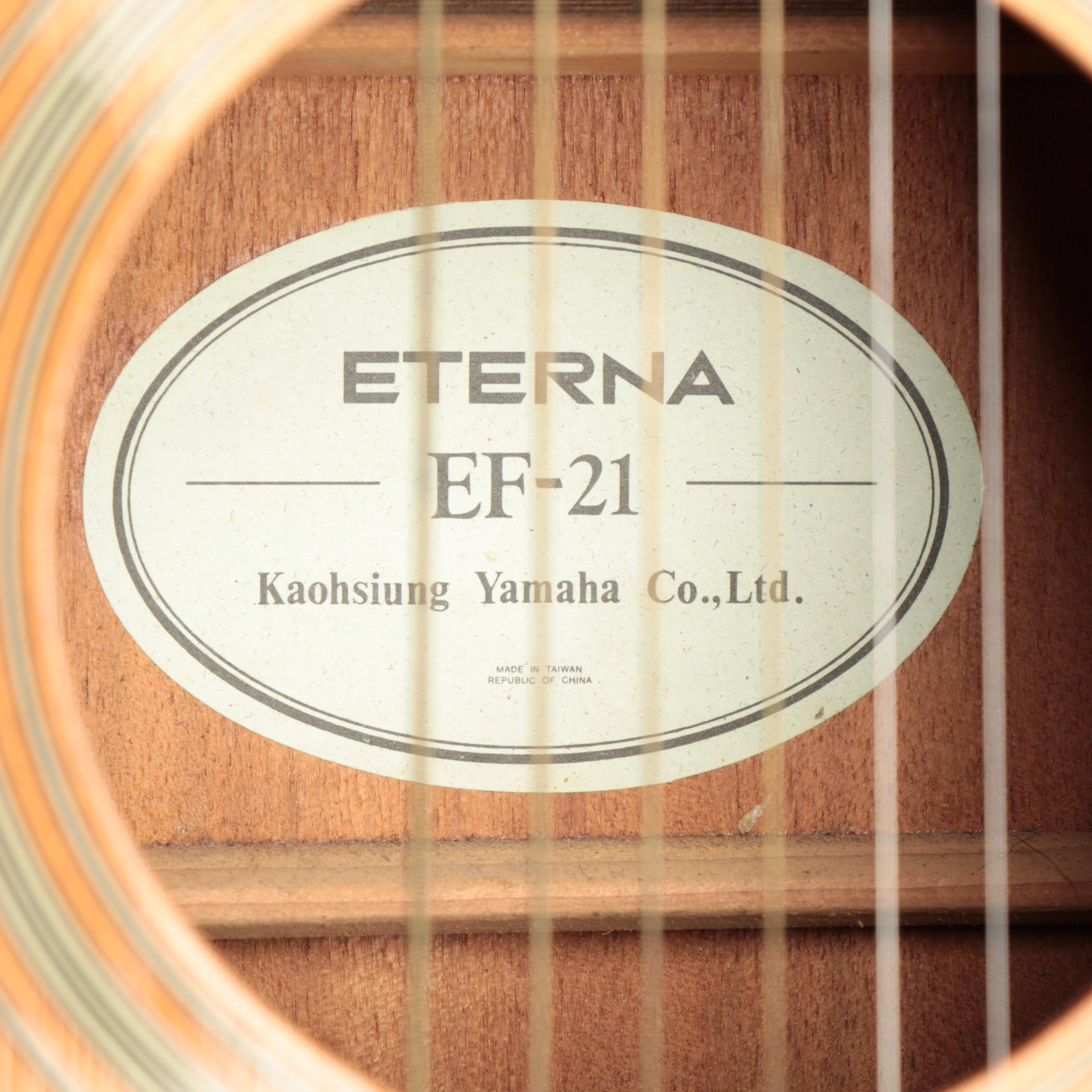 Eterna EF-21 Spruce Top Acoustic Guitar with Tolex Case, Late 20th Century