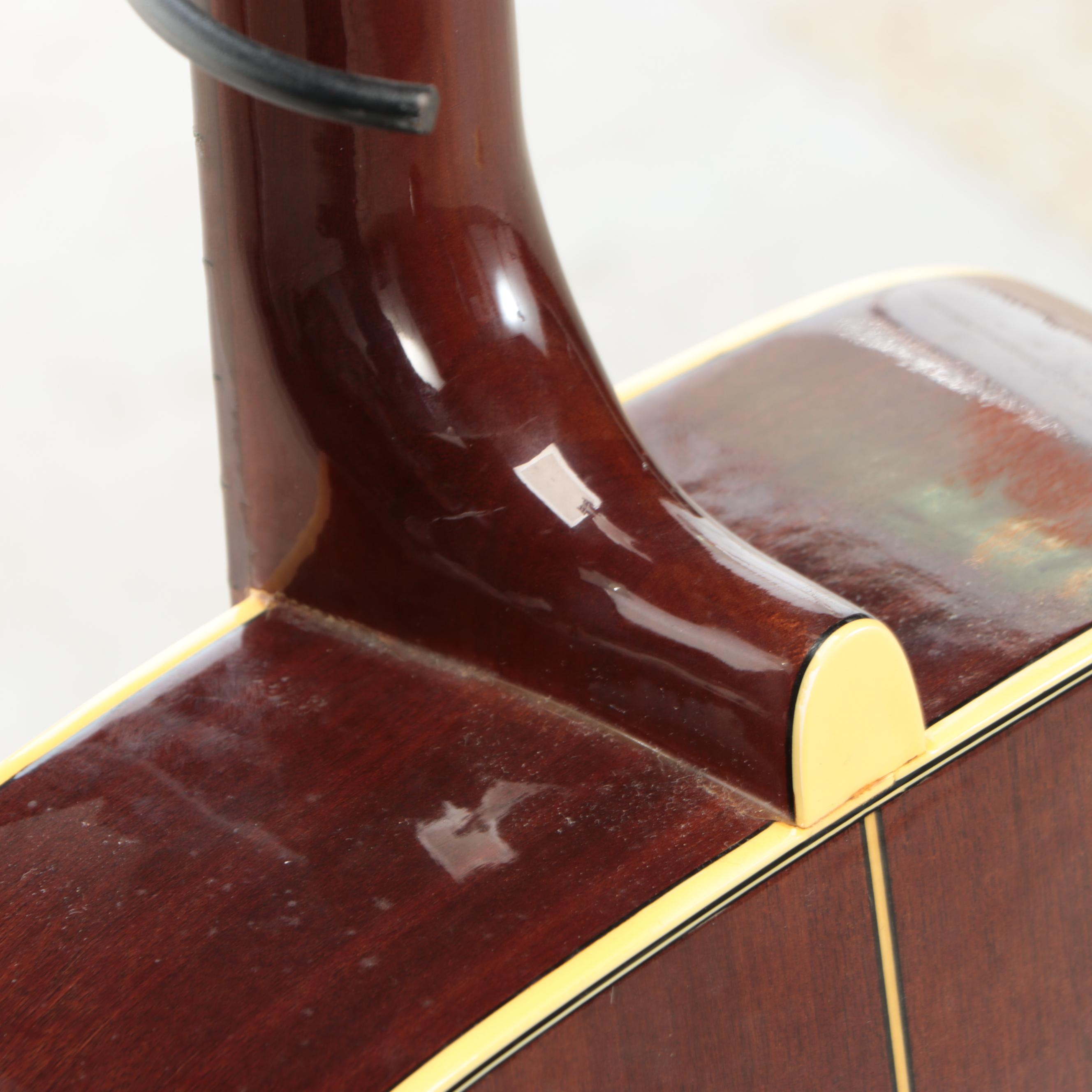 Eterna EF-21 Spruce Top Acoustic Guitar with Tolex Case, Late 20th Century