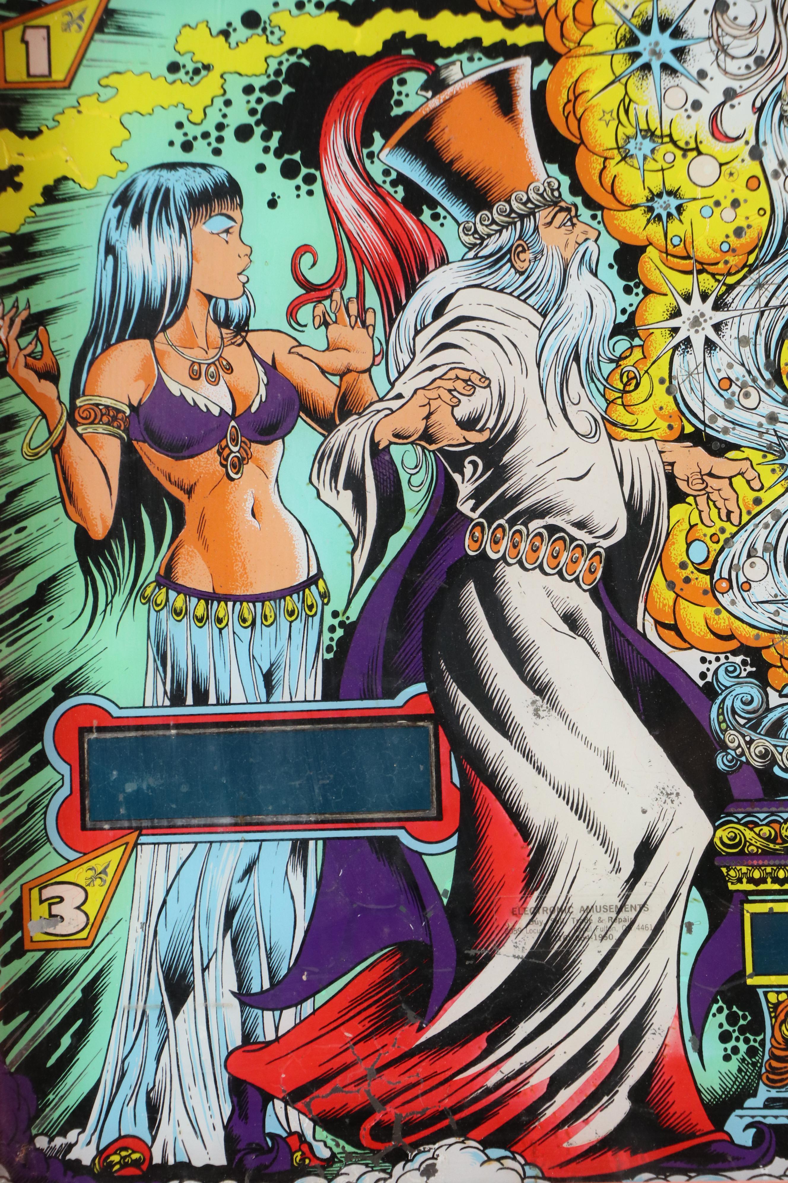 D. Gottlieb & Co. "Gottlieb's Genie" Pinball Machine Scoreboard Panel, 1979