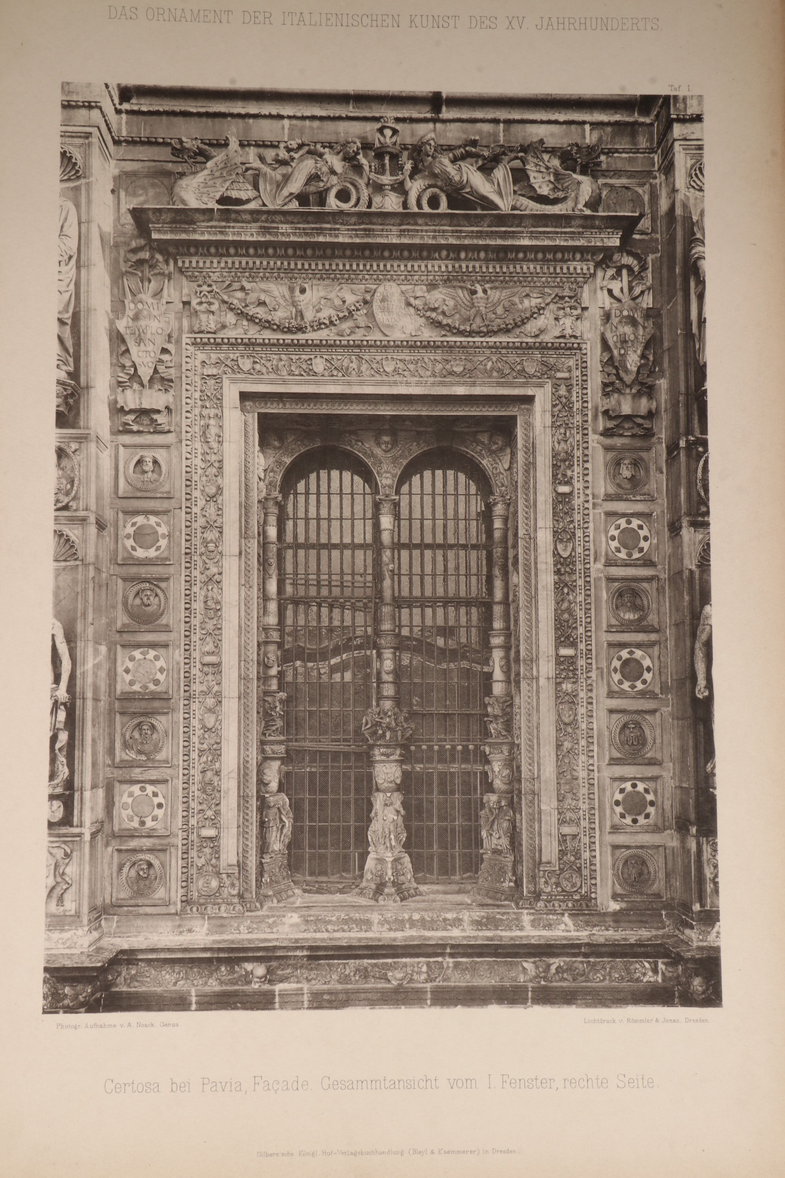 "Das Ornament der italienischen Kunst des XV. Jahrhunderts" Folio, 1882