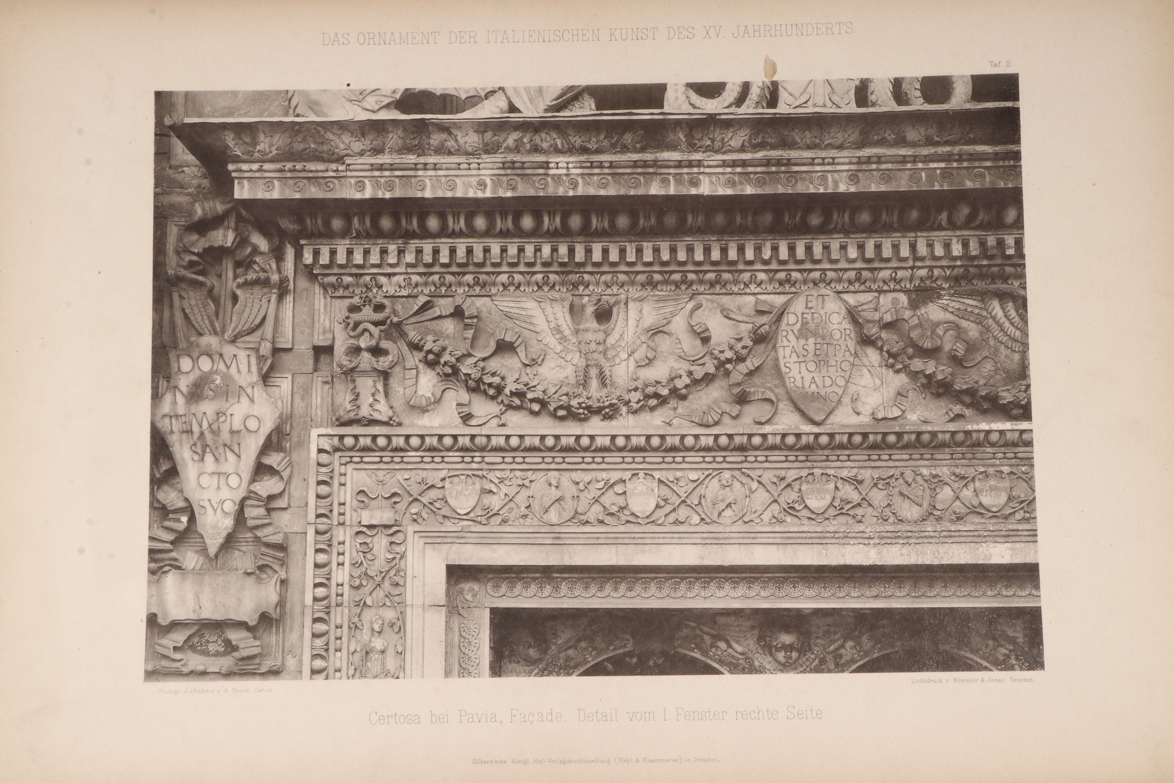 "Das Ornament der italienischen Kunst des XV. Jahrhunderts" Folio, 1882