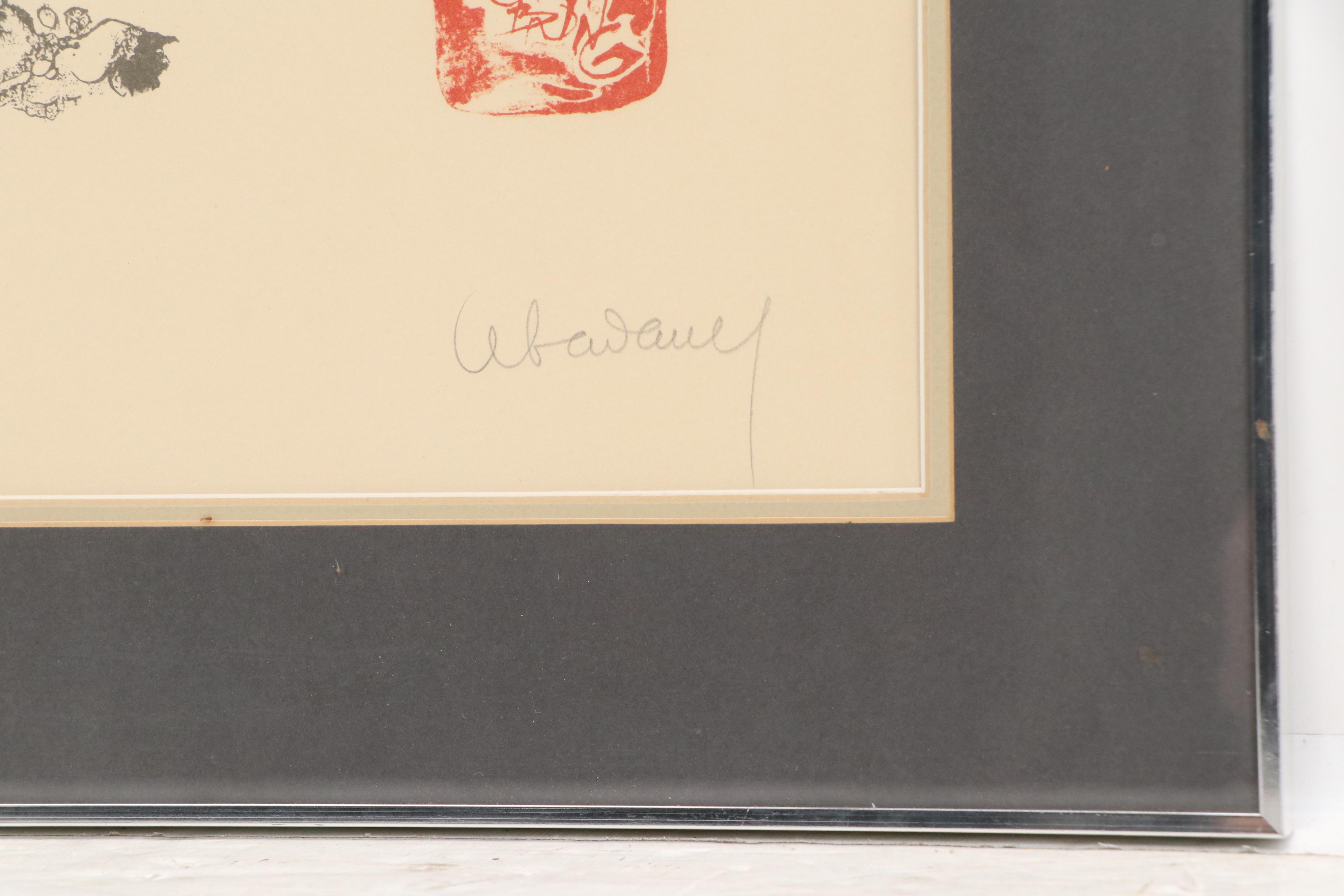 Hoi Lebadang Embossed Color Lithograph "Ten House Suite - Plate 7"