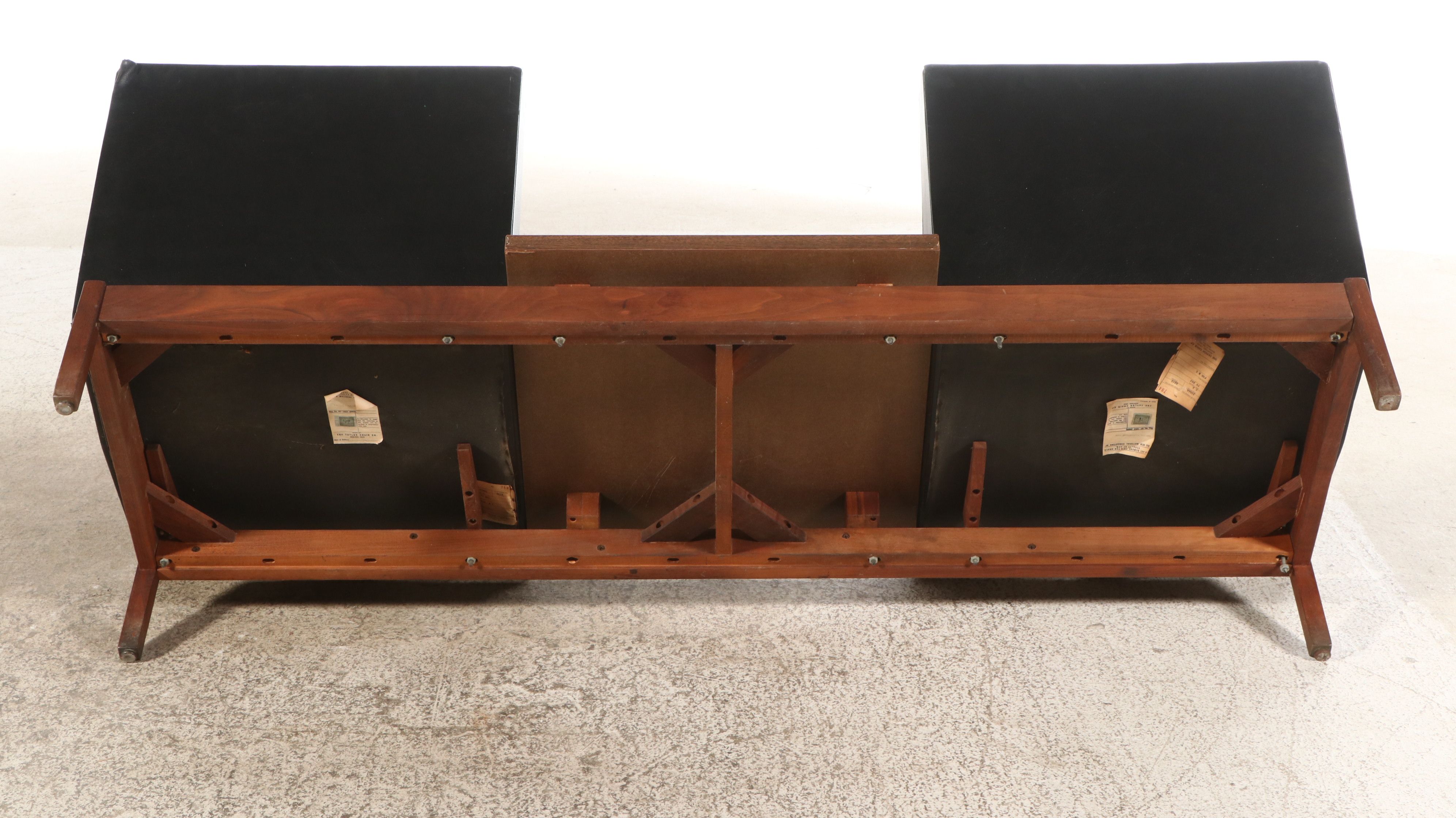 The Taylor Chair Co. Mid Century Modern Walnut Sectional