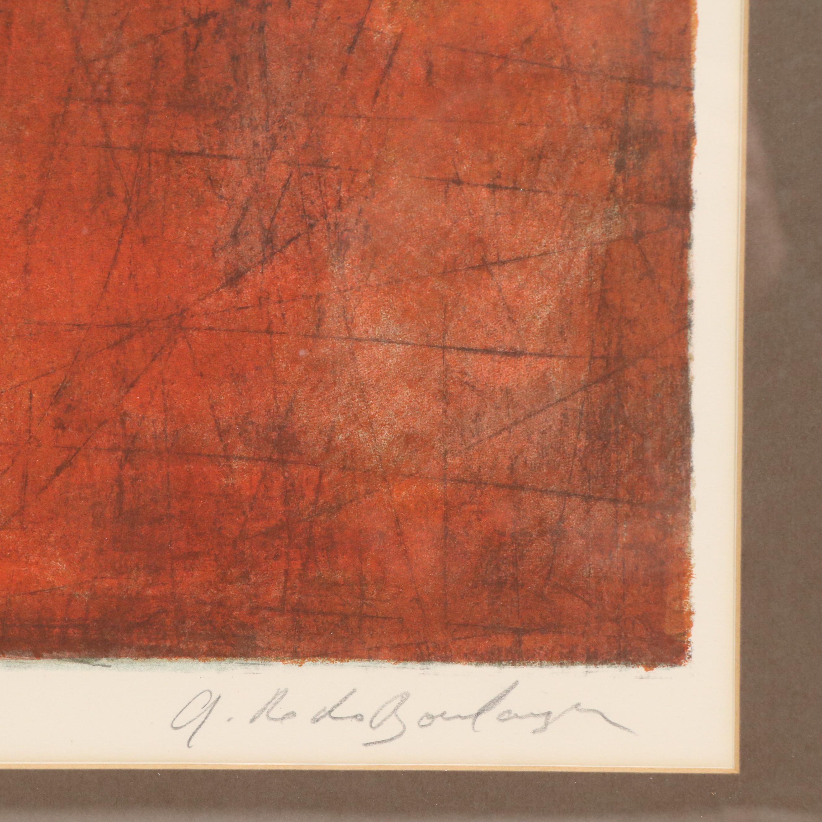 Graciela Rodo Boulanger Color Lithograph "Tennis," Late 20th Century