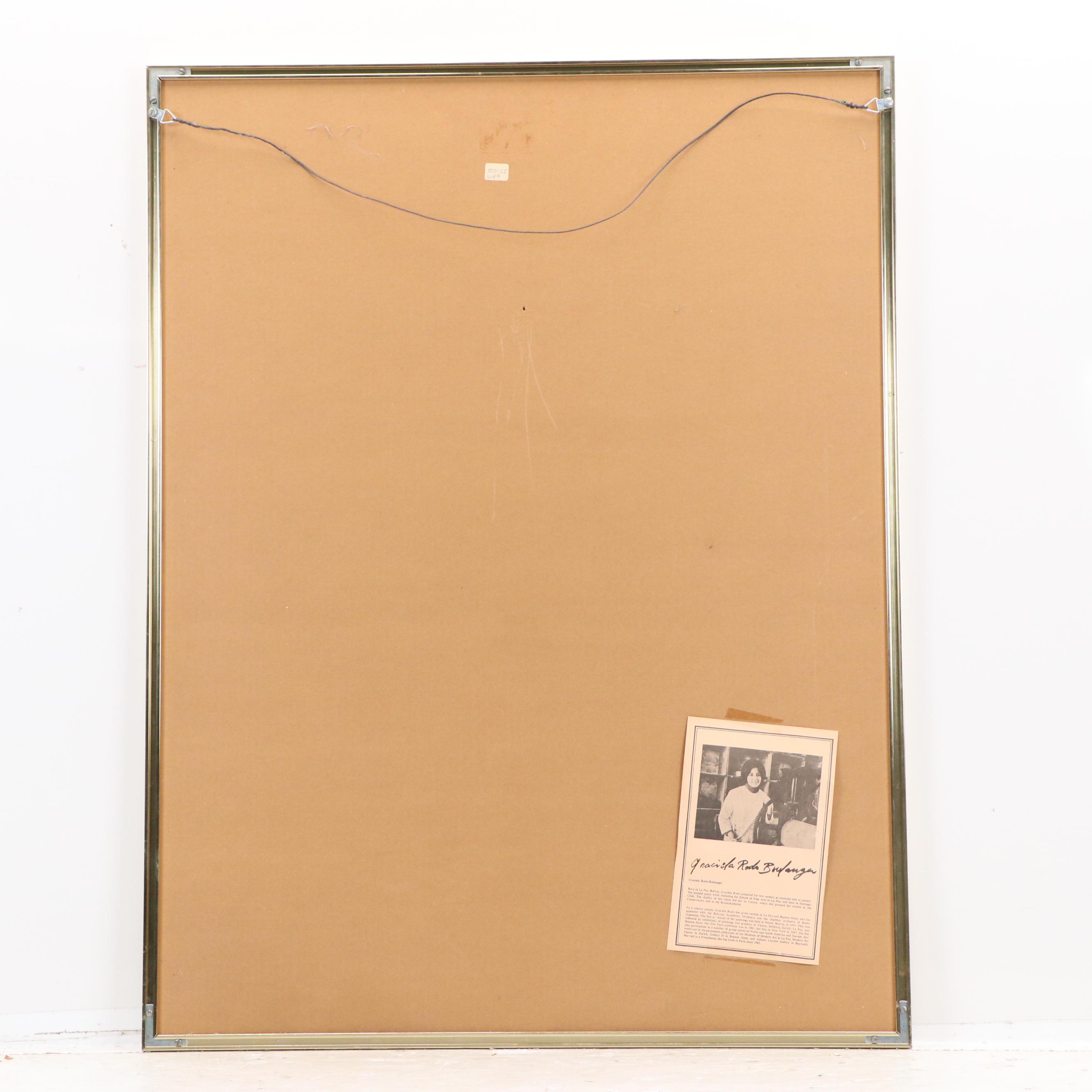 Graciela Rodo Boulanger Color Lithograph "Tennis," Late 20th Century