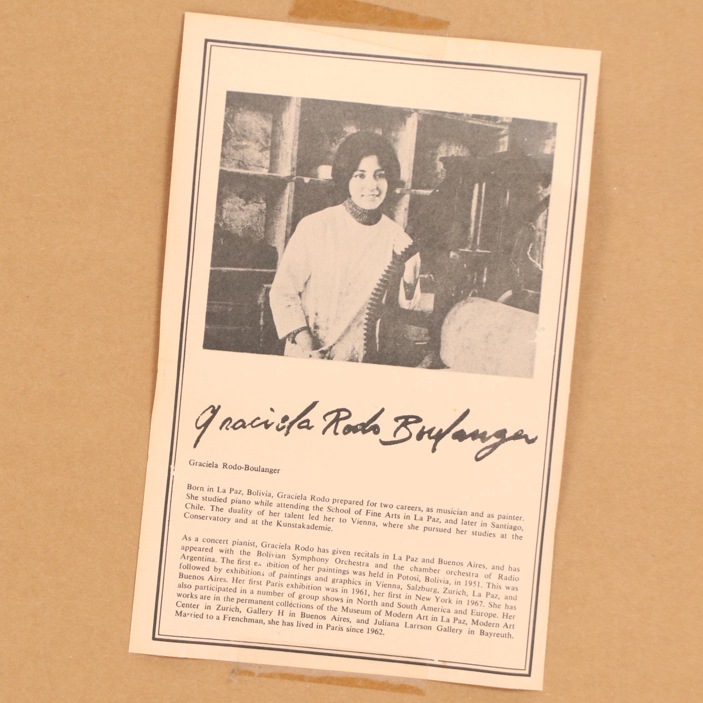 Graciela Rodo Boulanger Color Lithograph "Tennis," Late 20th Century