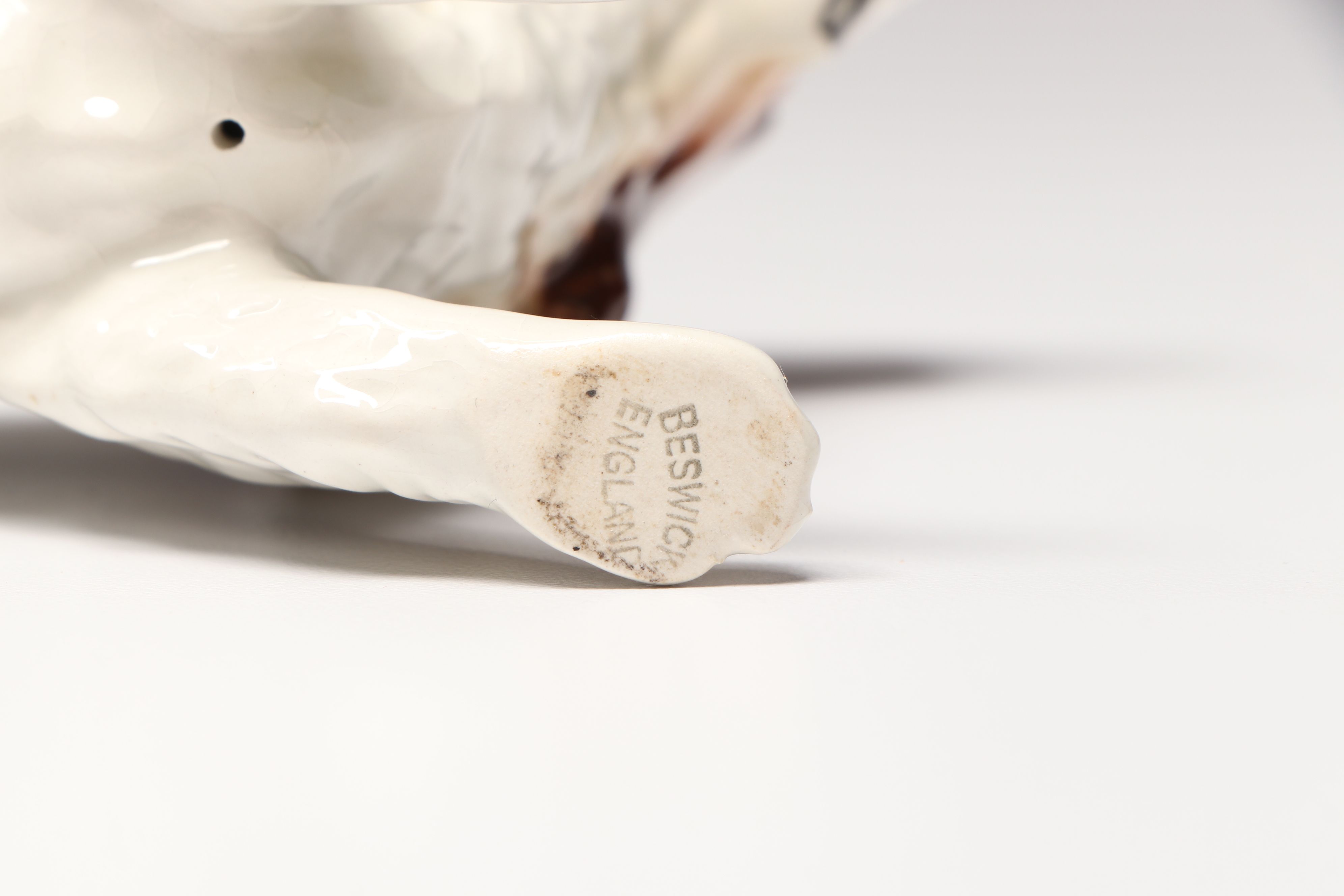 Beswick Sheepdog, Basset Hound, Spaniel with More Ceramic Dogs