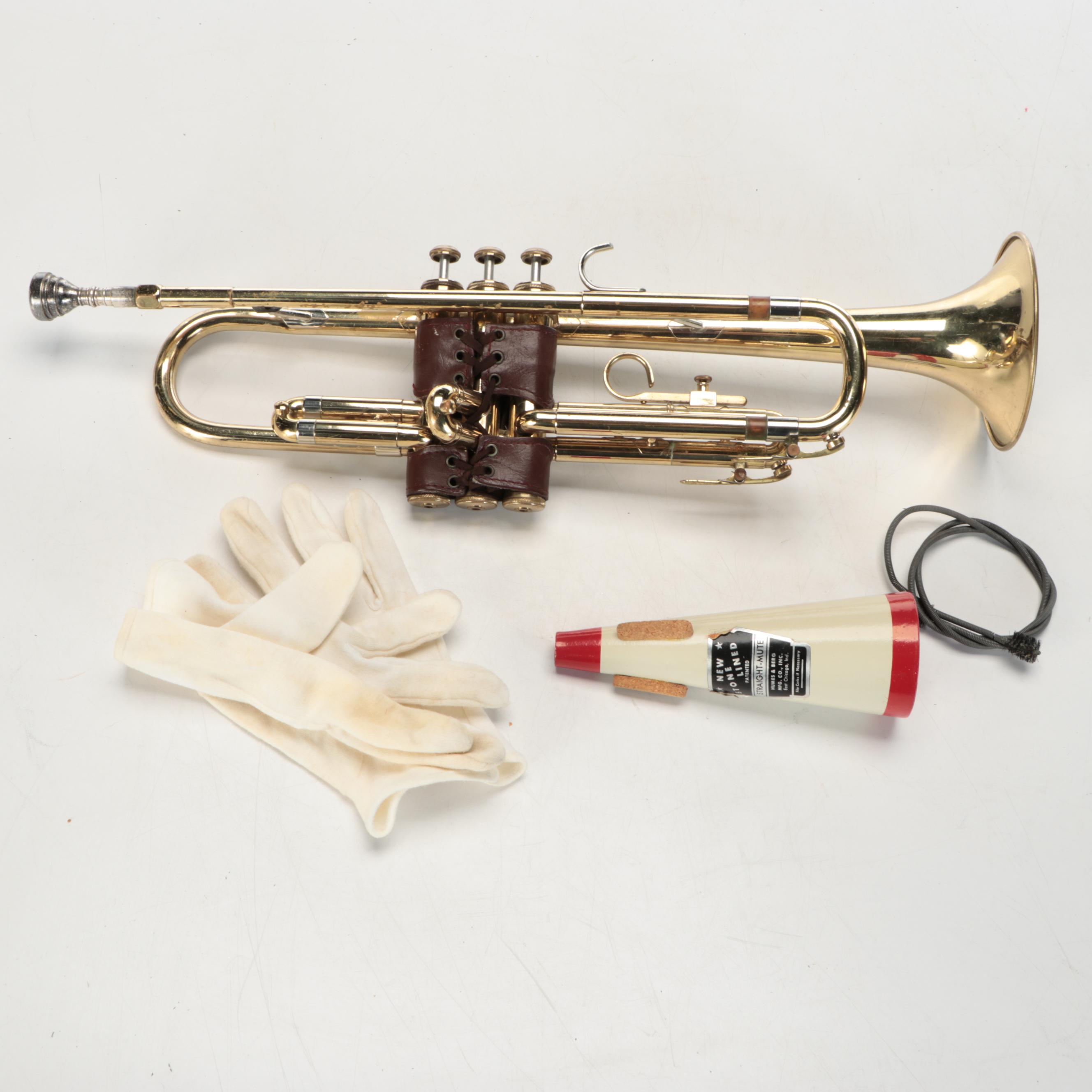 Olds Ambassador Student Trumpet with Case, Sheet Music and More Accessories