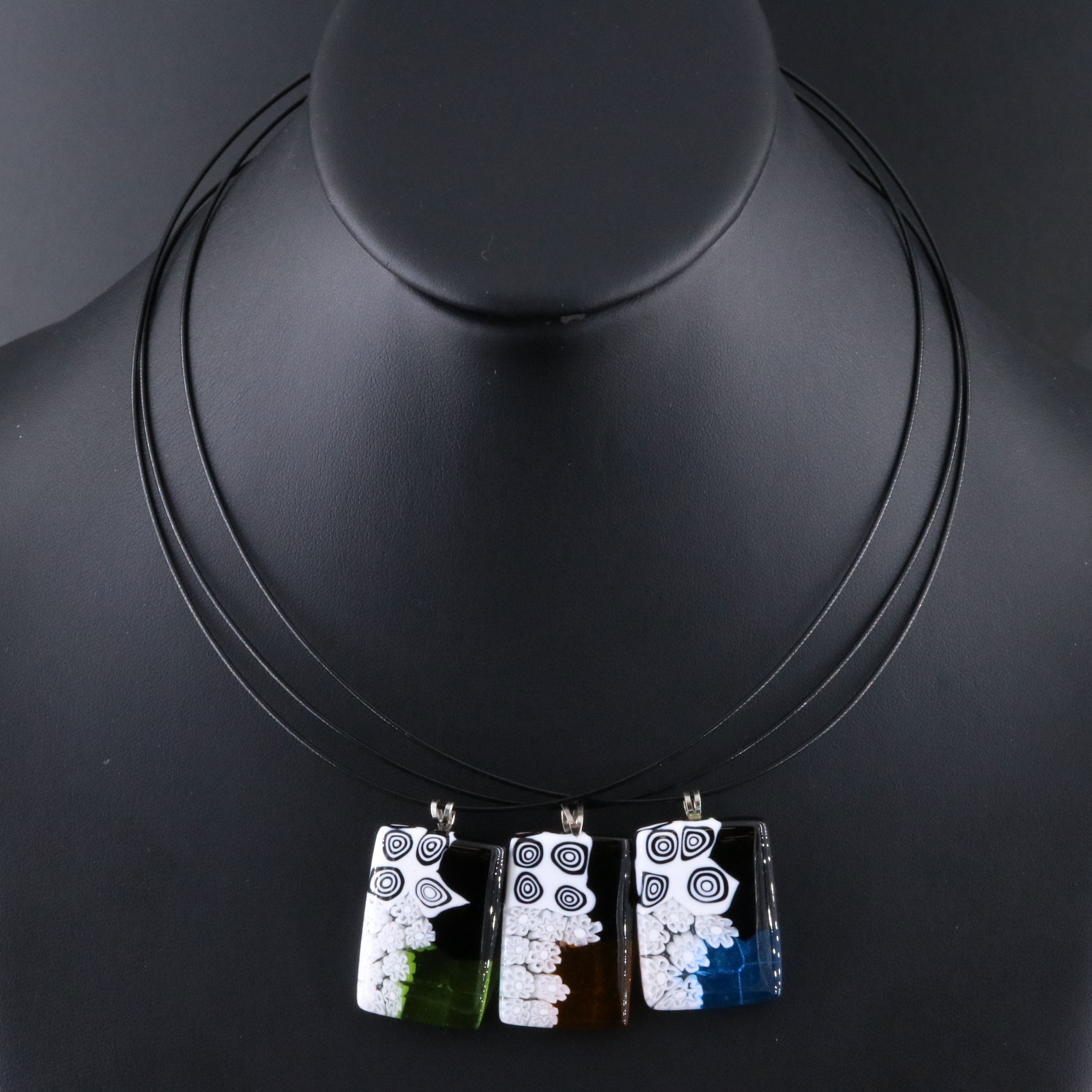 Art Glass Pendant Necklaces