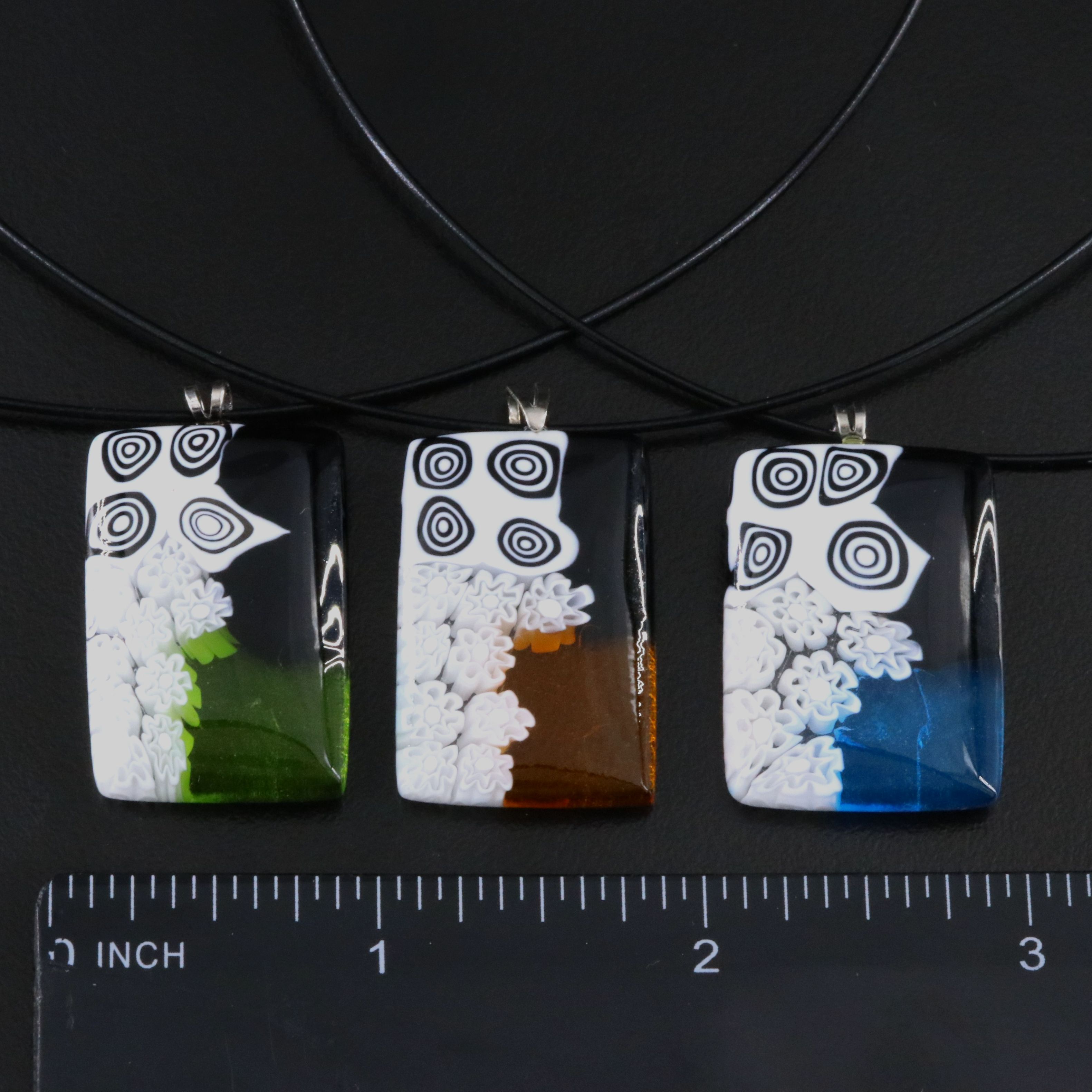 Art Glass Pendant Necklaces