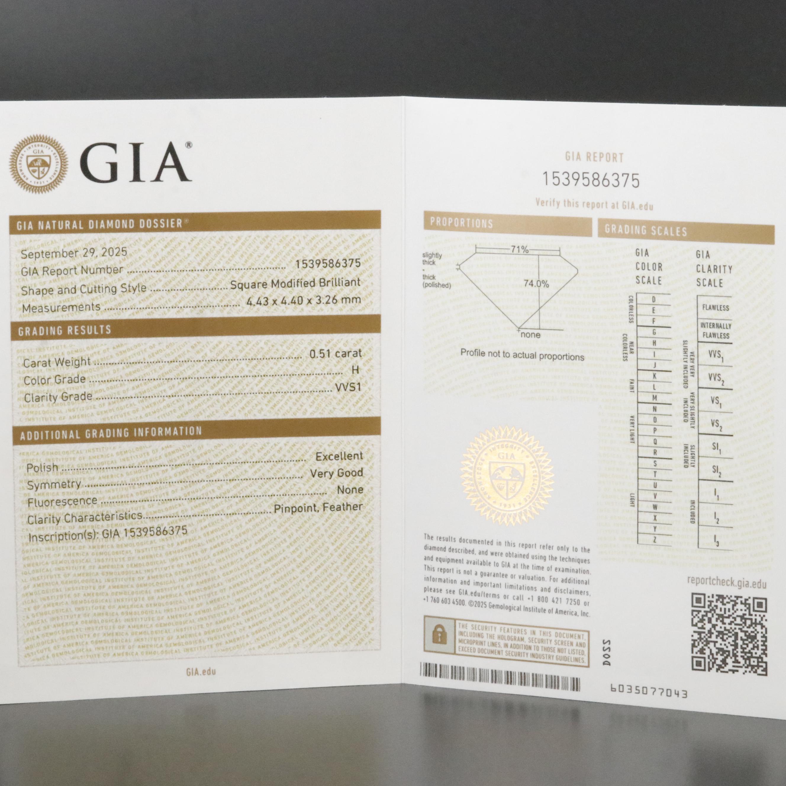 Platinum 1.01 CTW Diamond Stud Earrings with GIA Reports