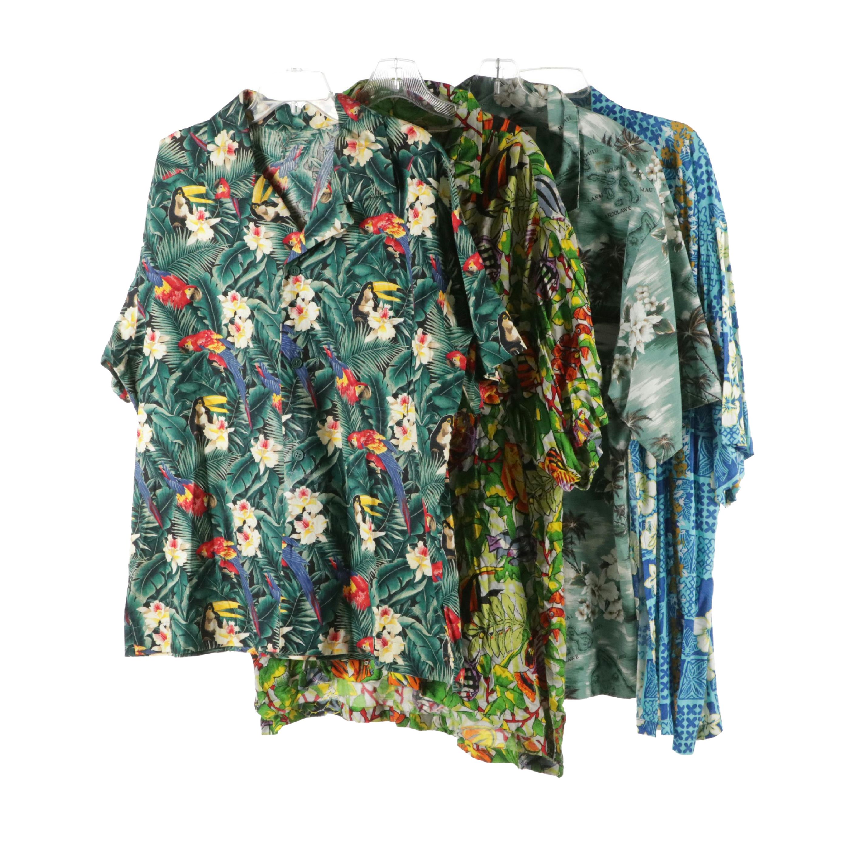Men's Vintage Hawaiian Shirts Featuring Laguna and Ky's