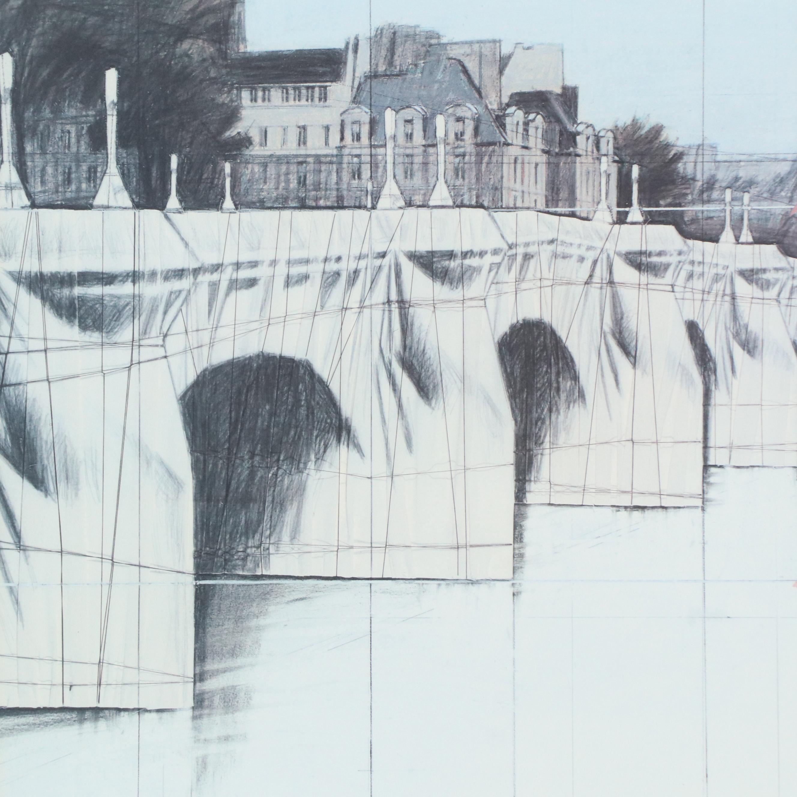 Offset Lithograph After Christo and Jeanne-Claude "The Pont Neuf Wrapped"