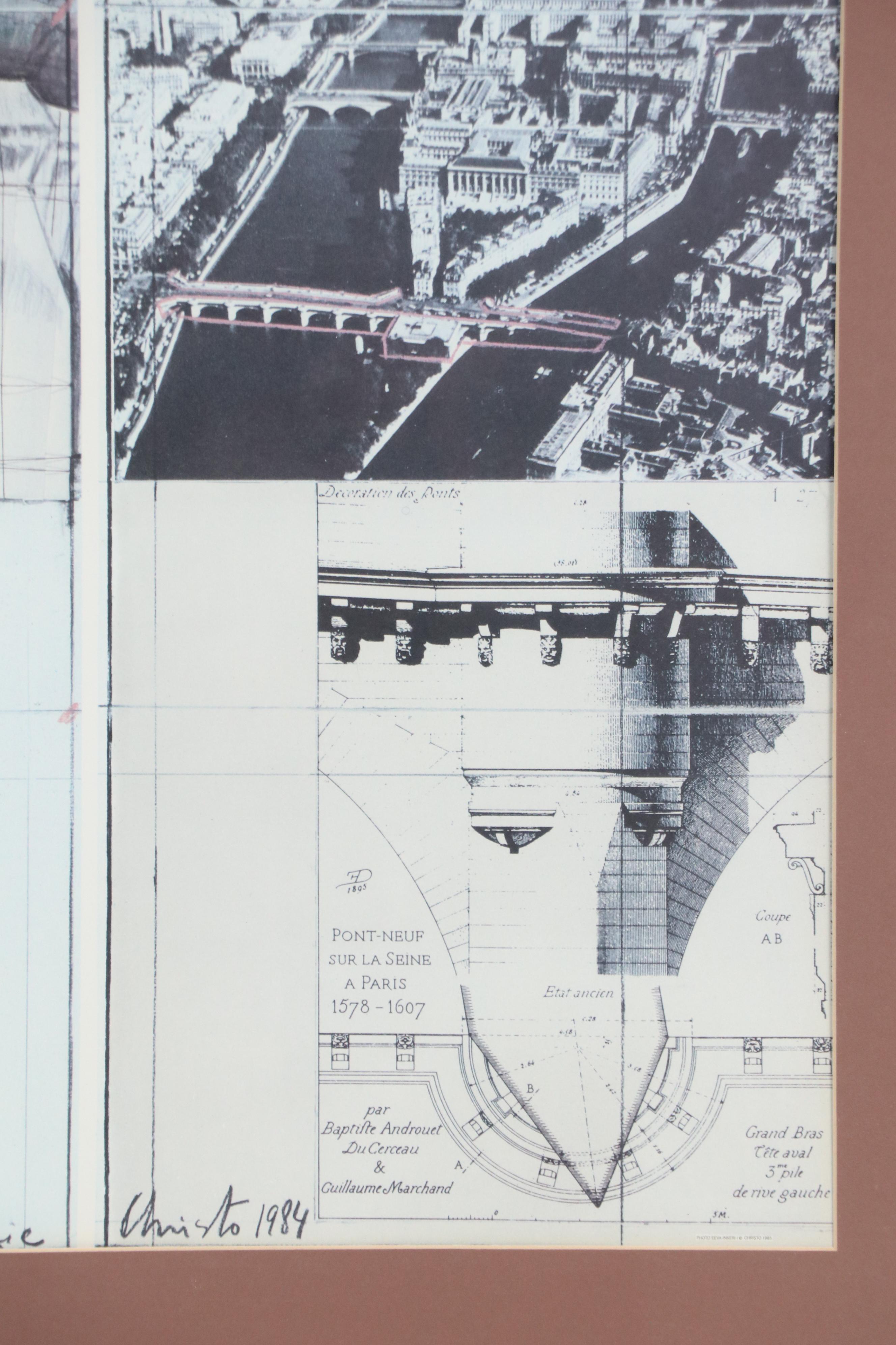 Offset Lithograph After Christo and Jeanne-Claude "The Pont Neuf Wrapped"
