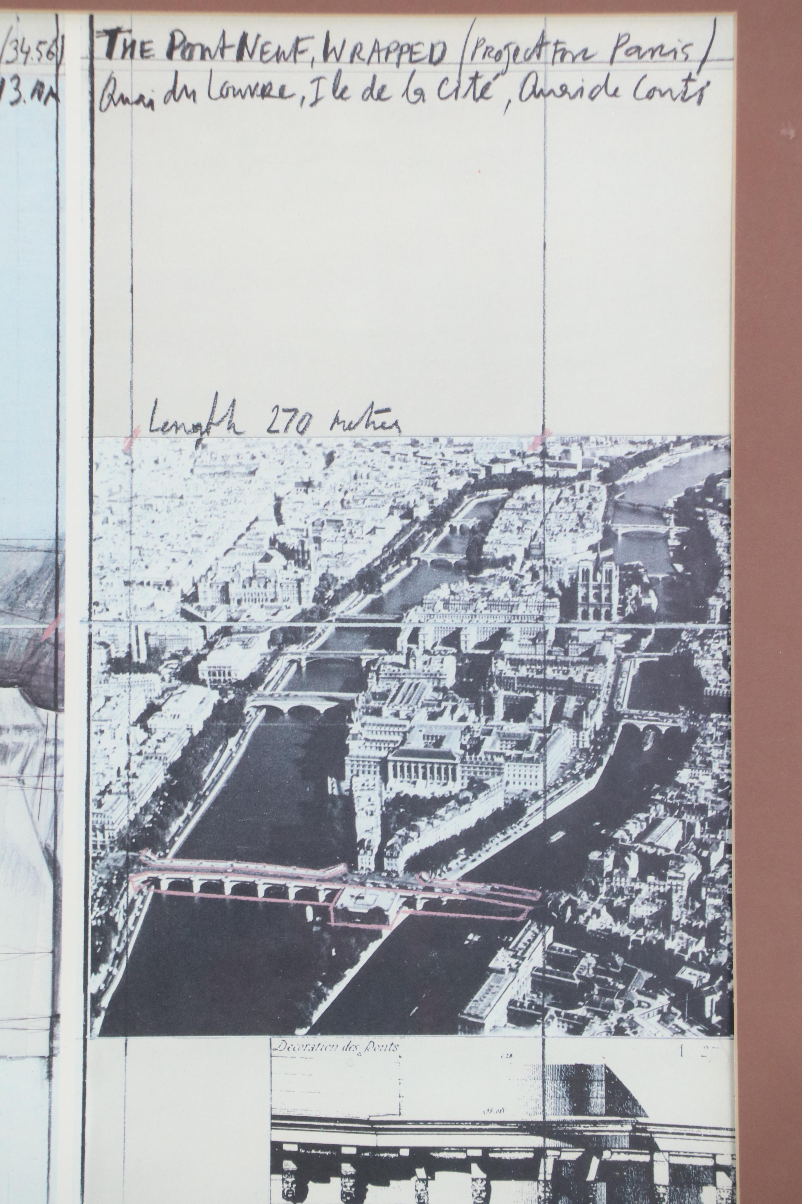 Offset Lithograph After Christo and Jeanne-Claude "The Pont Neuf Wrapped"