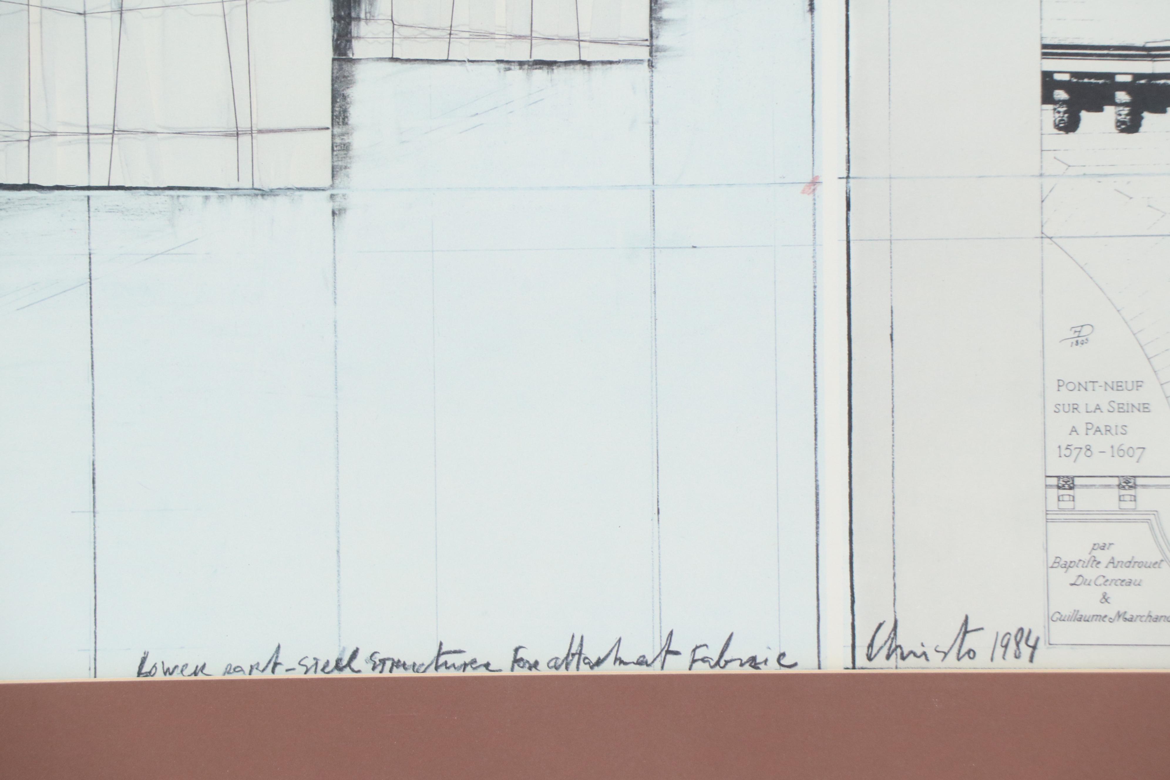 Offset Lithograph After Christo and Jeanne-Claude "The Pont Neuf Wrapped"