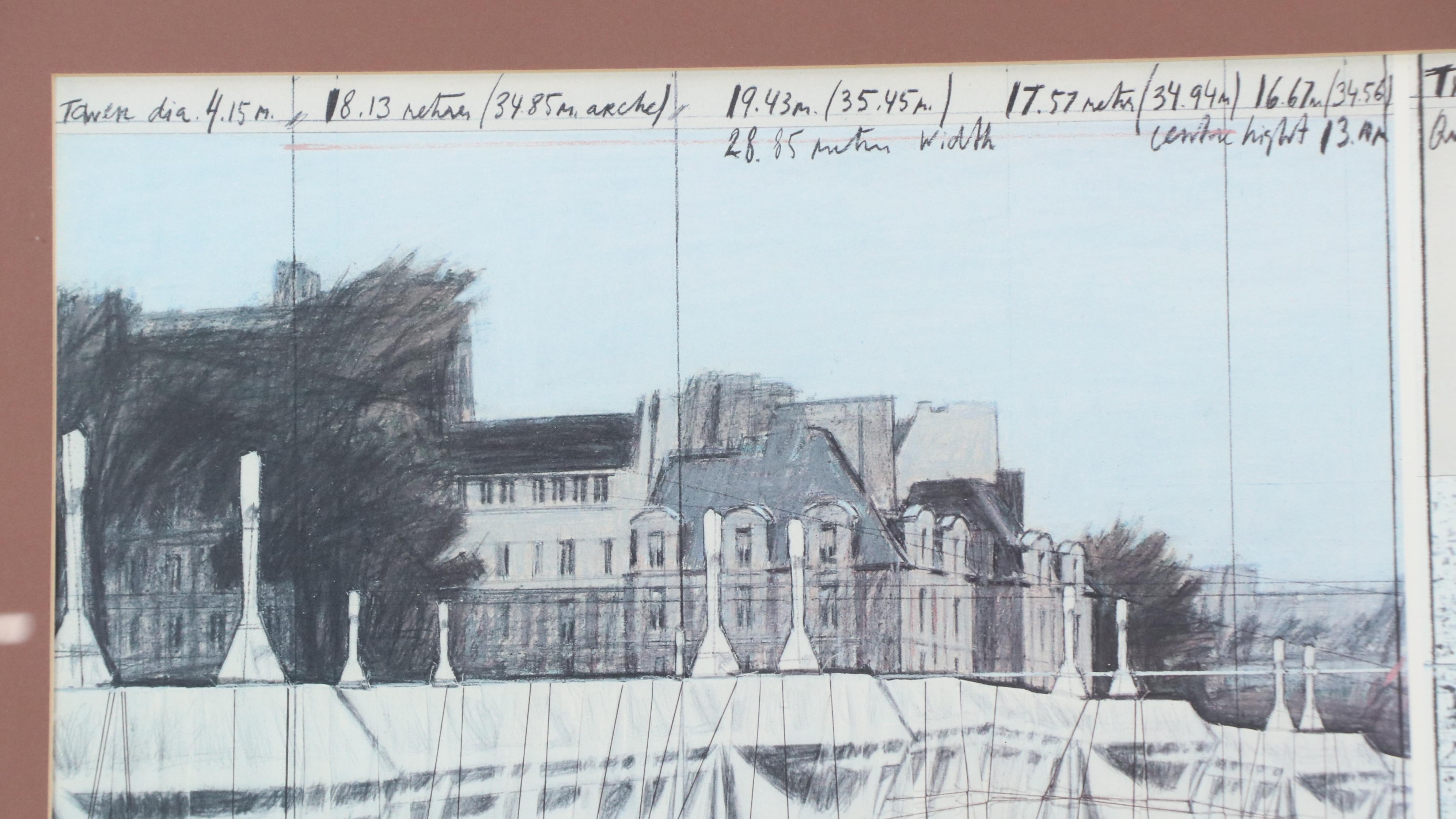 Offset Lithograph After Christo and Jeanne-Claude "The Pont Neuf Wrapped"