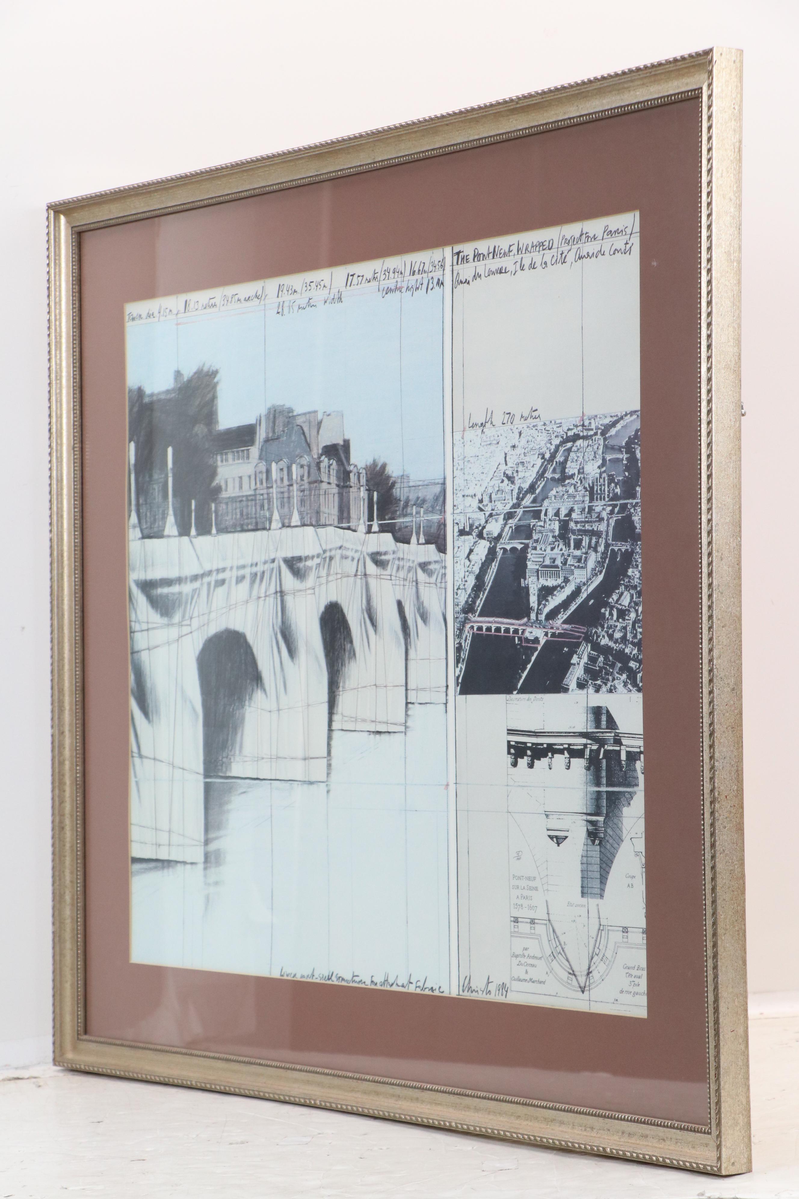 Offset Lithograph After Christo and Jeanne-Claude "The Pont Neuf Wrapped"