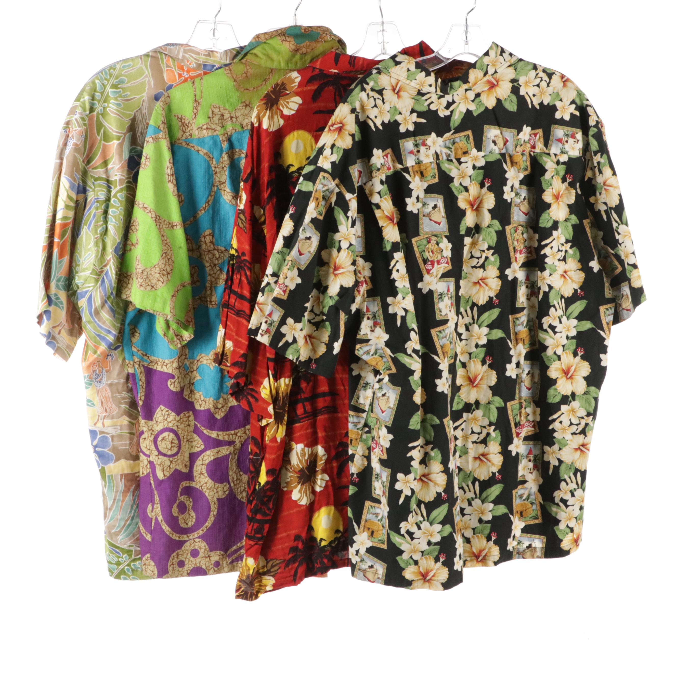 Men's Vintage Hawaiian Shirts Including Waltah Clarke's and Kona Kai Trading Co.