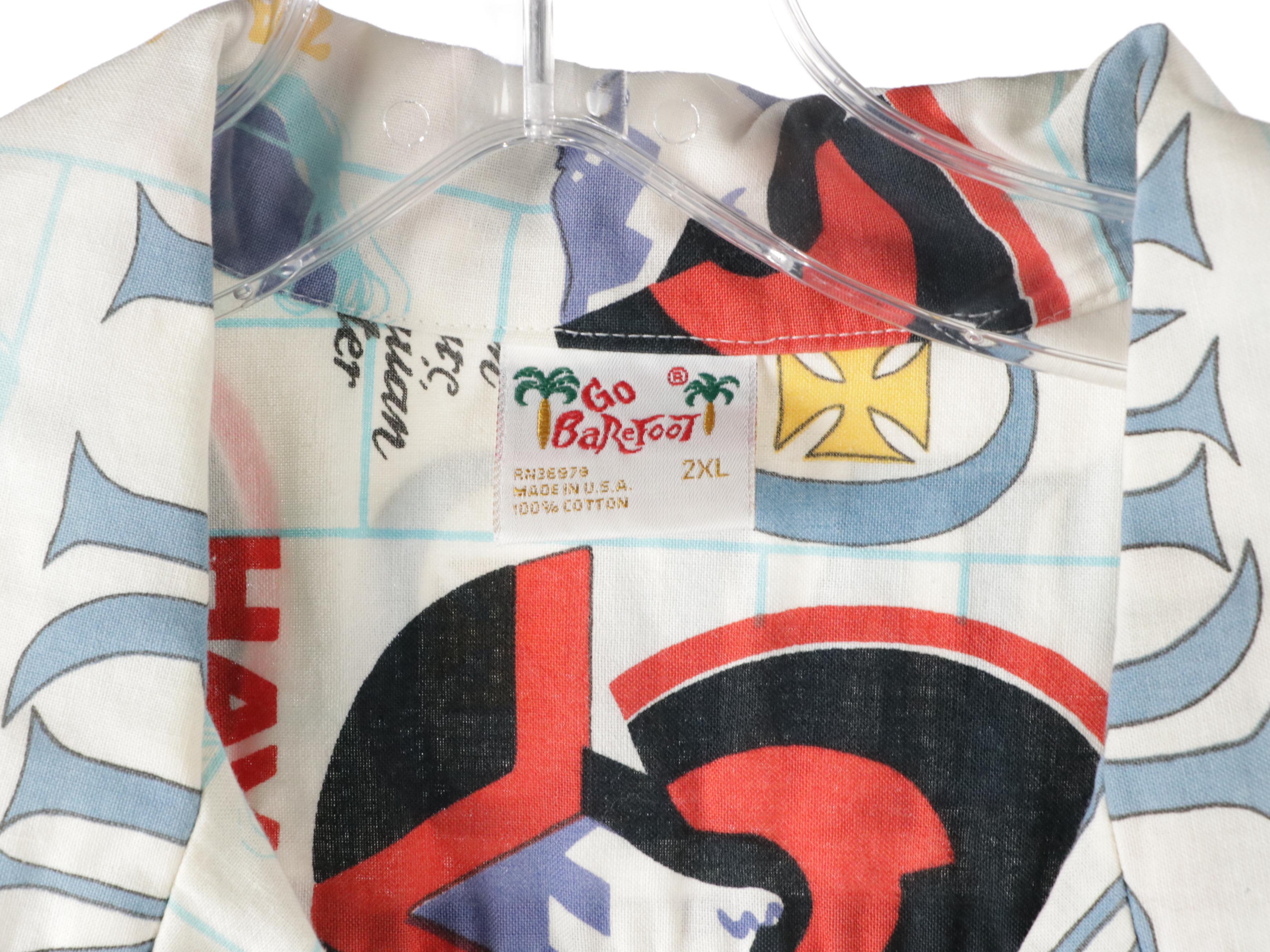 Men's Hawaiian Style Shirts from Go Barefoot, South Pole, and Claudio Nucci