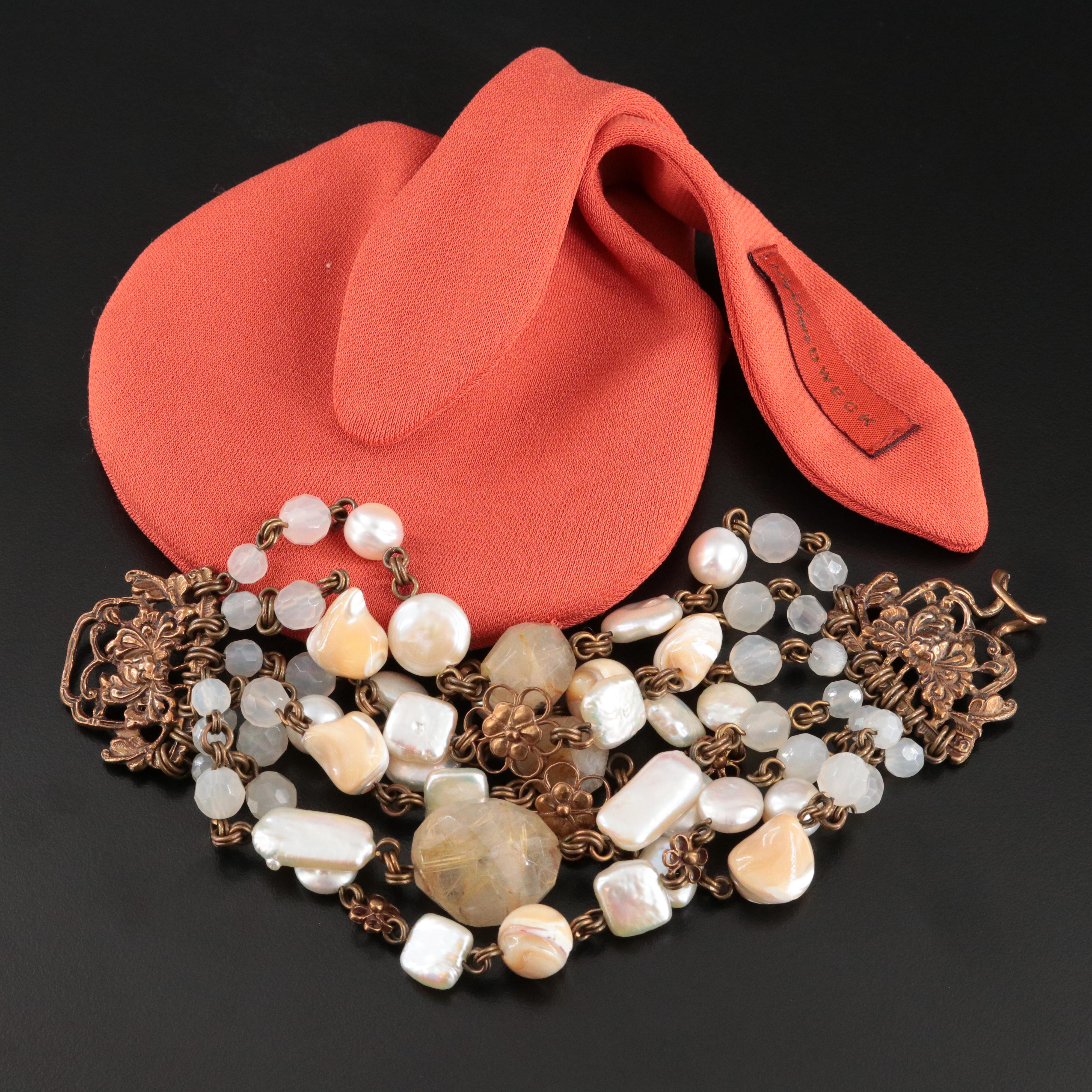 Stephen Dweck Rutilated Quartz, Pearl and Shell