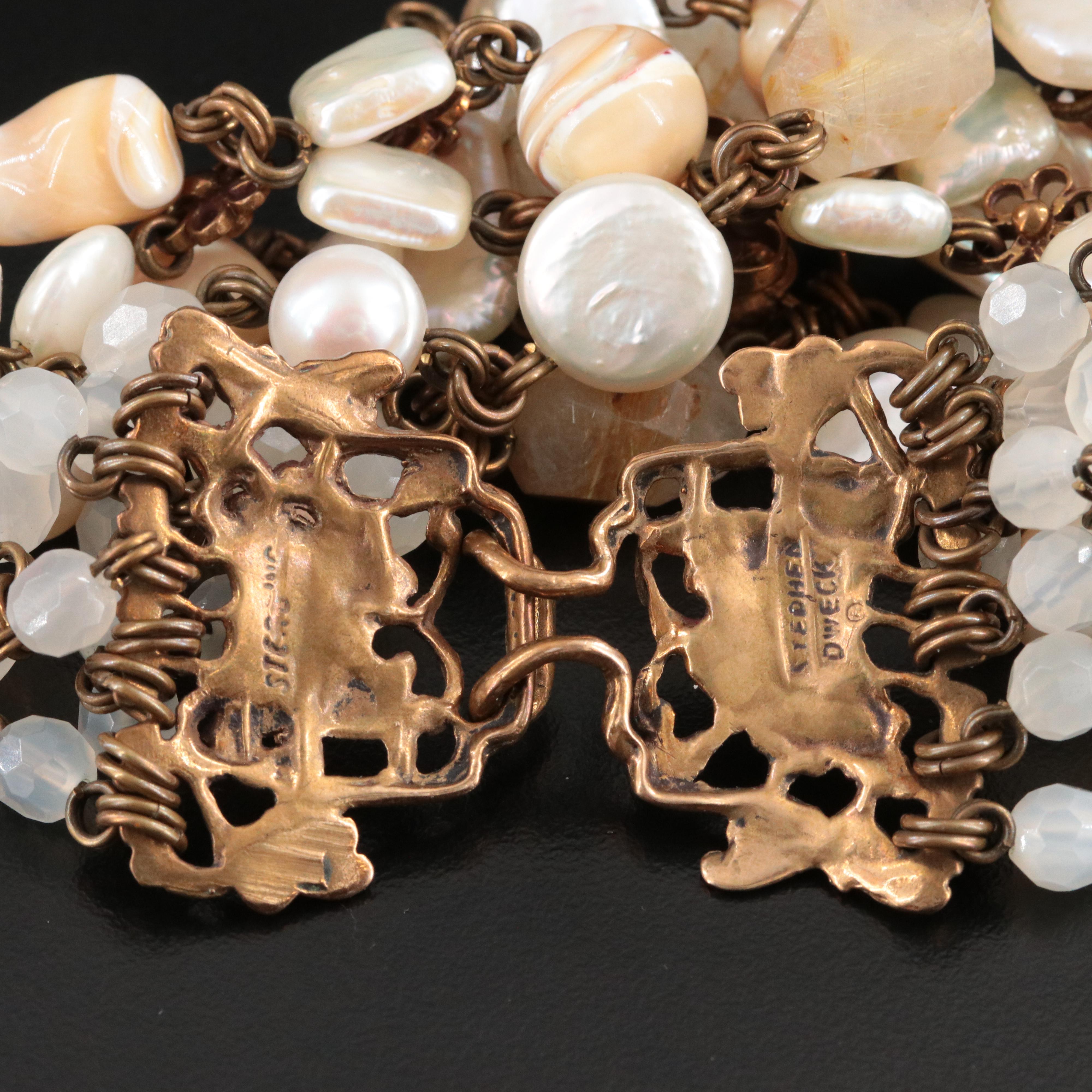 Stephen Dweck Rutilated Quartz, Pearl and Shell