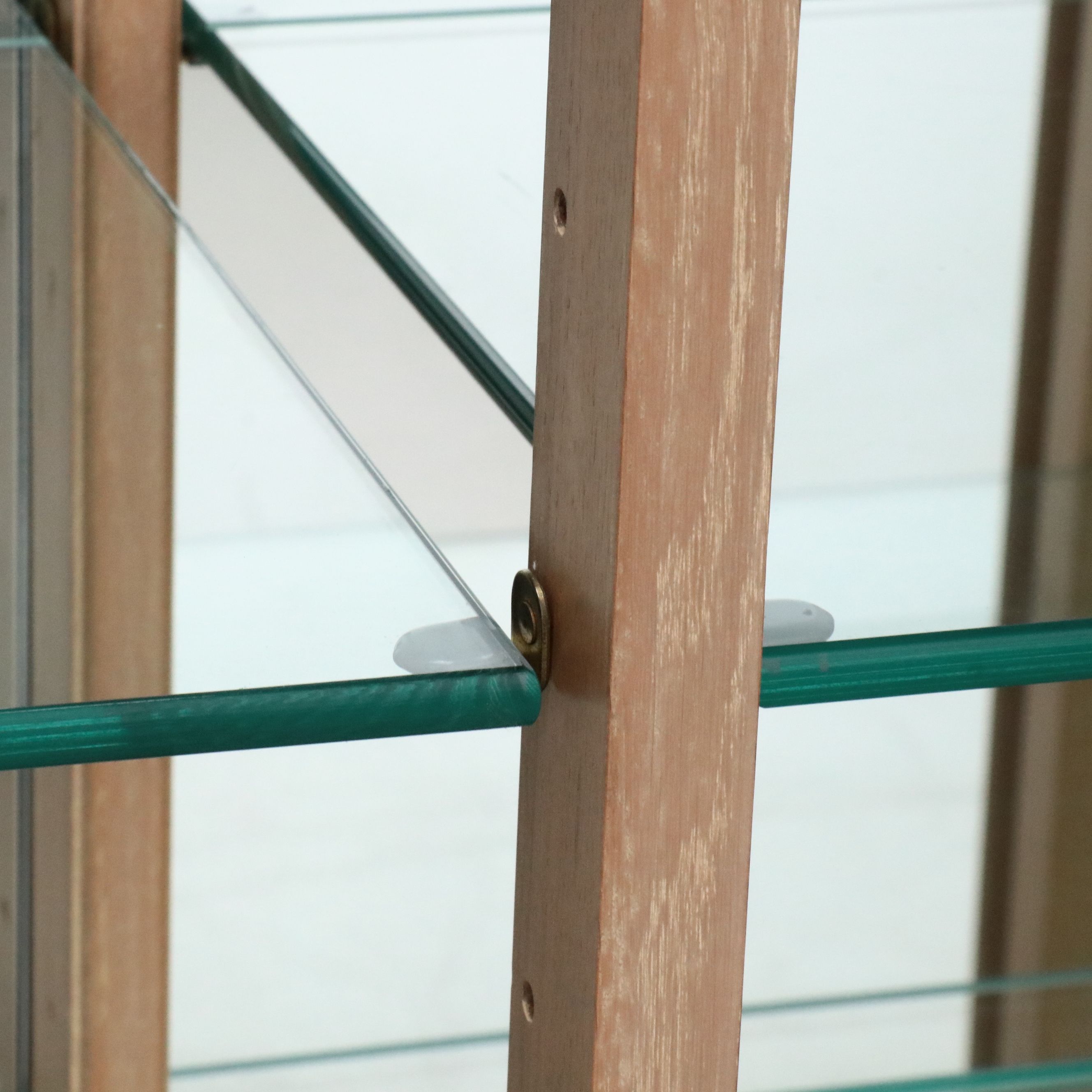 French Provincial Style Cerused Oak and Glass Display Cabinet