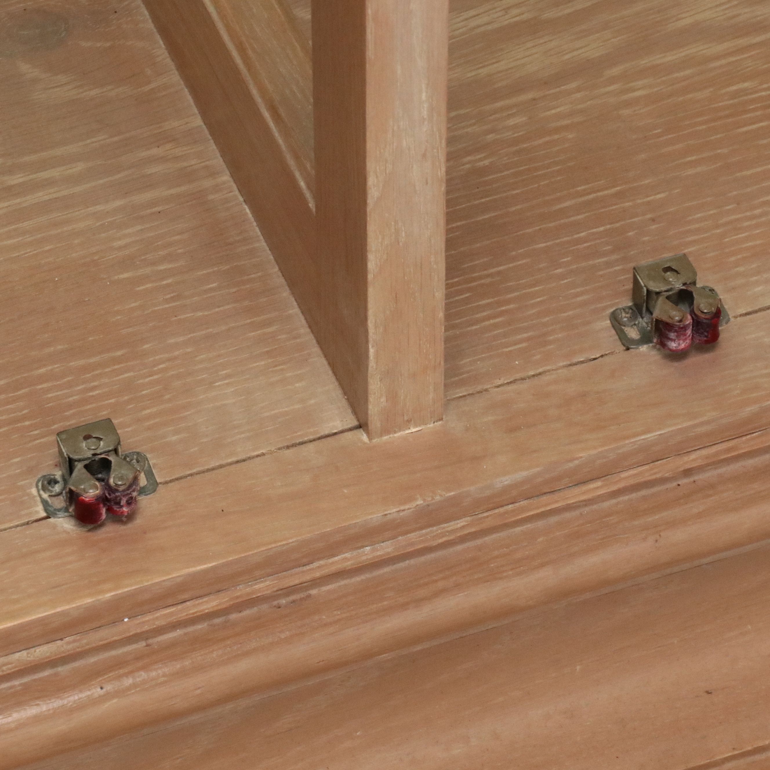 French Provincial Style Cerused Oak and Glass Display Cabinet