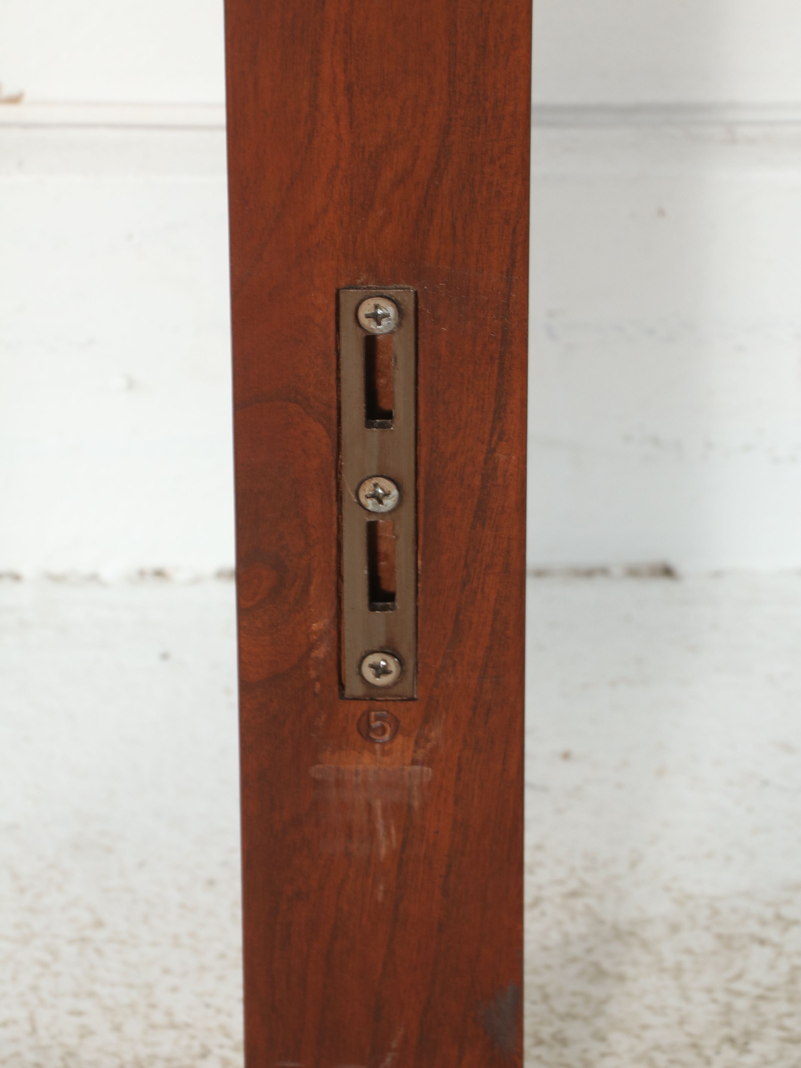 Pair of Thomas H. Kramer Federal Style Four-Poster Walnut Twin Bed Frames